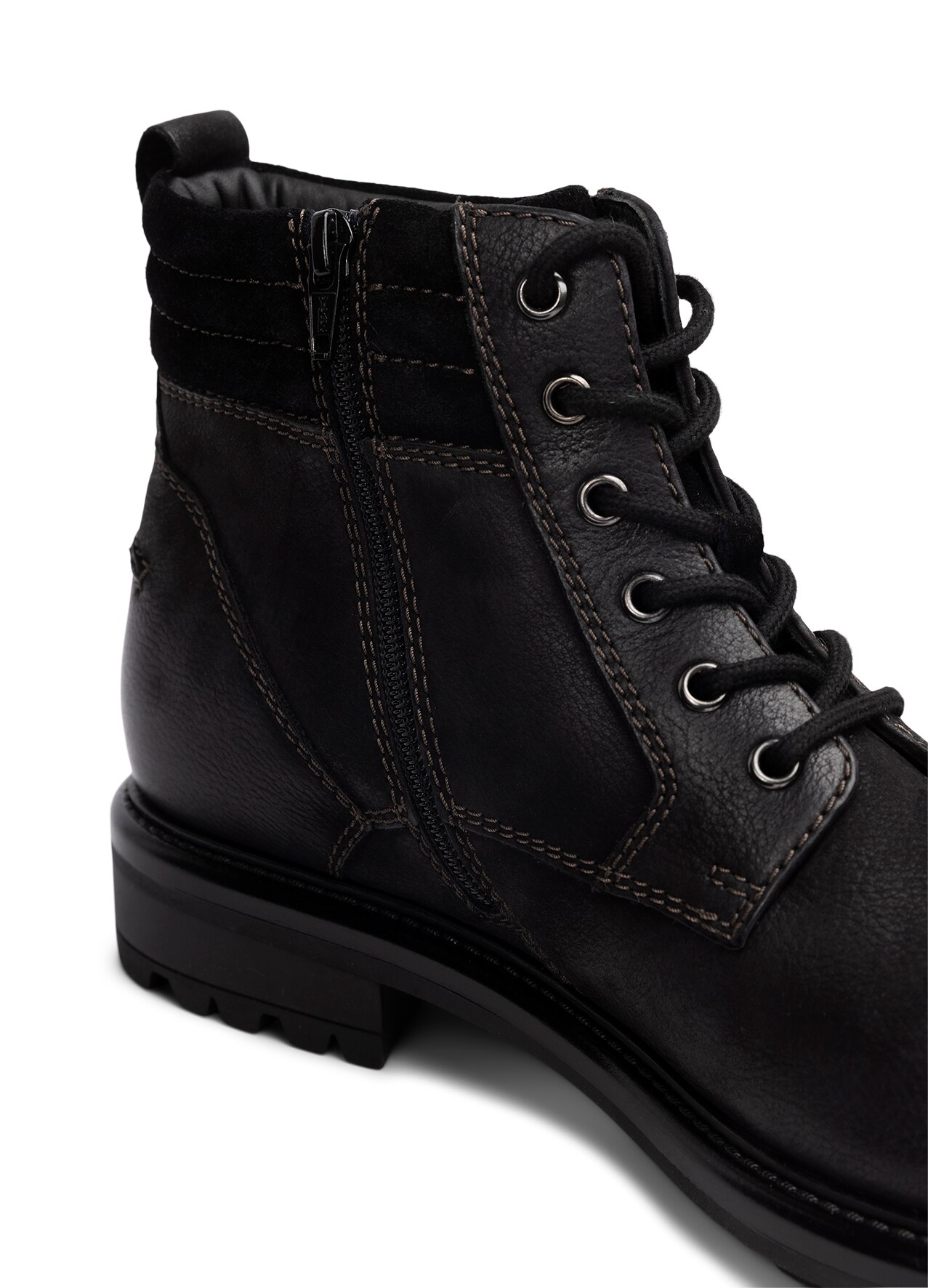 PACE, Varmforet skolett med glidelås Sort