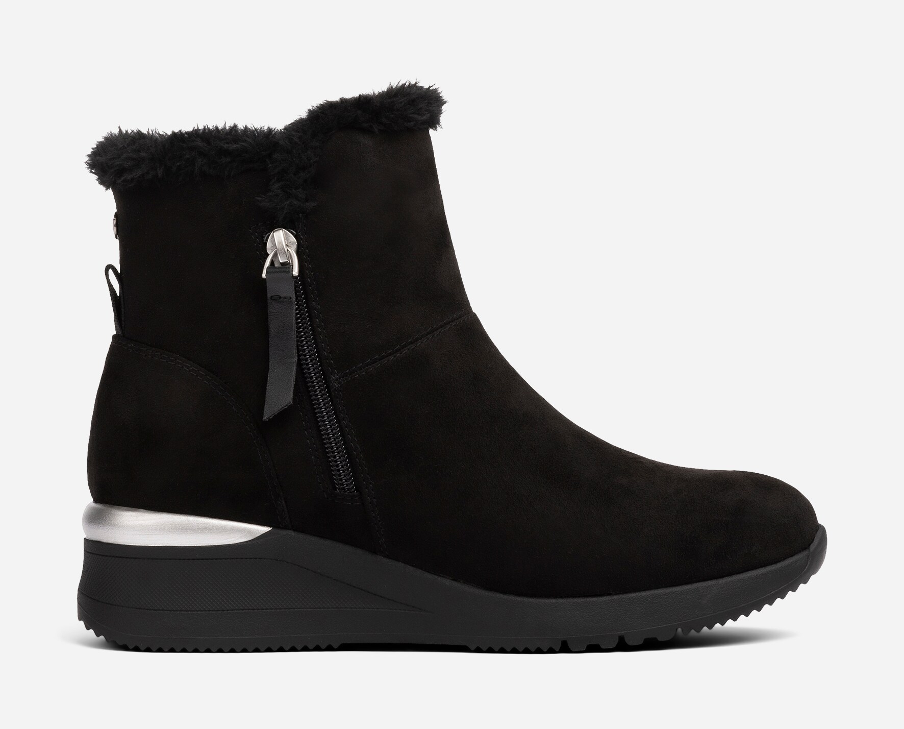 SO ALL, Varmforet boots med glidelås Sort