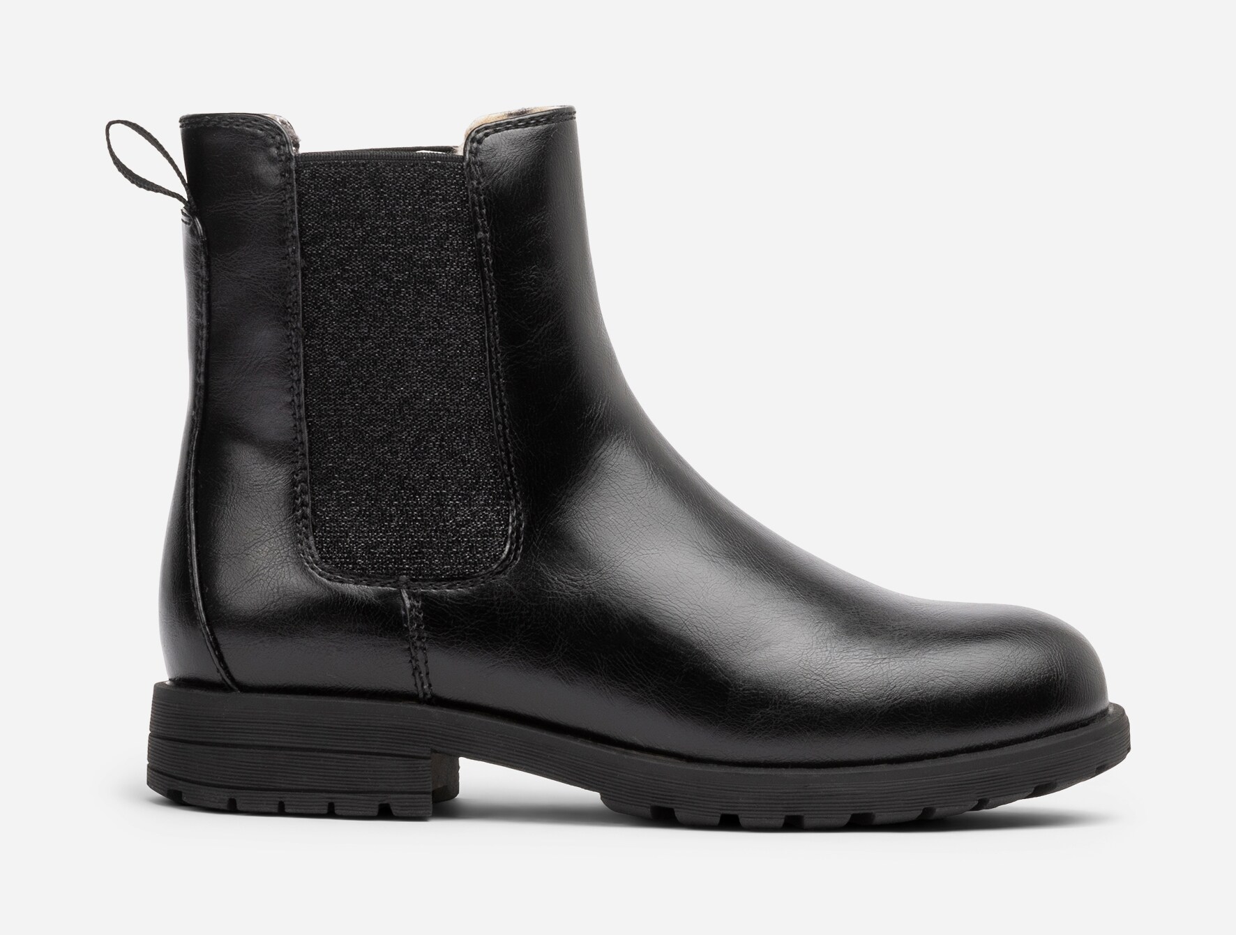 DINSKO, Varmforet chelseaboots Sort