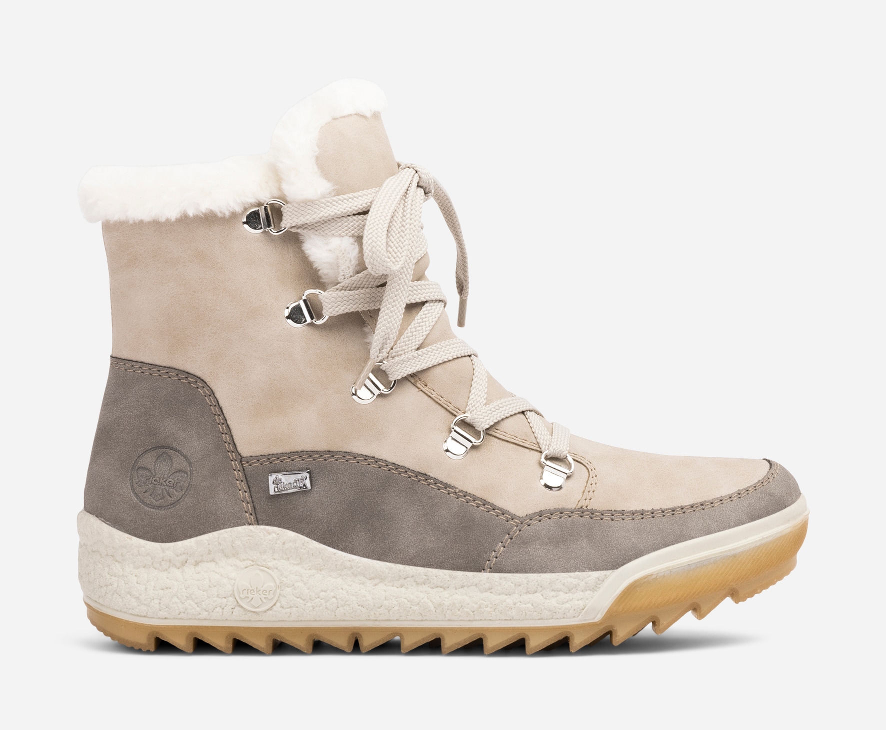 RIEKER, Varmforet skolett waterproof Beige