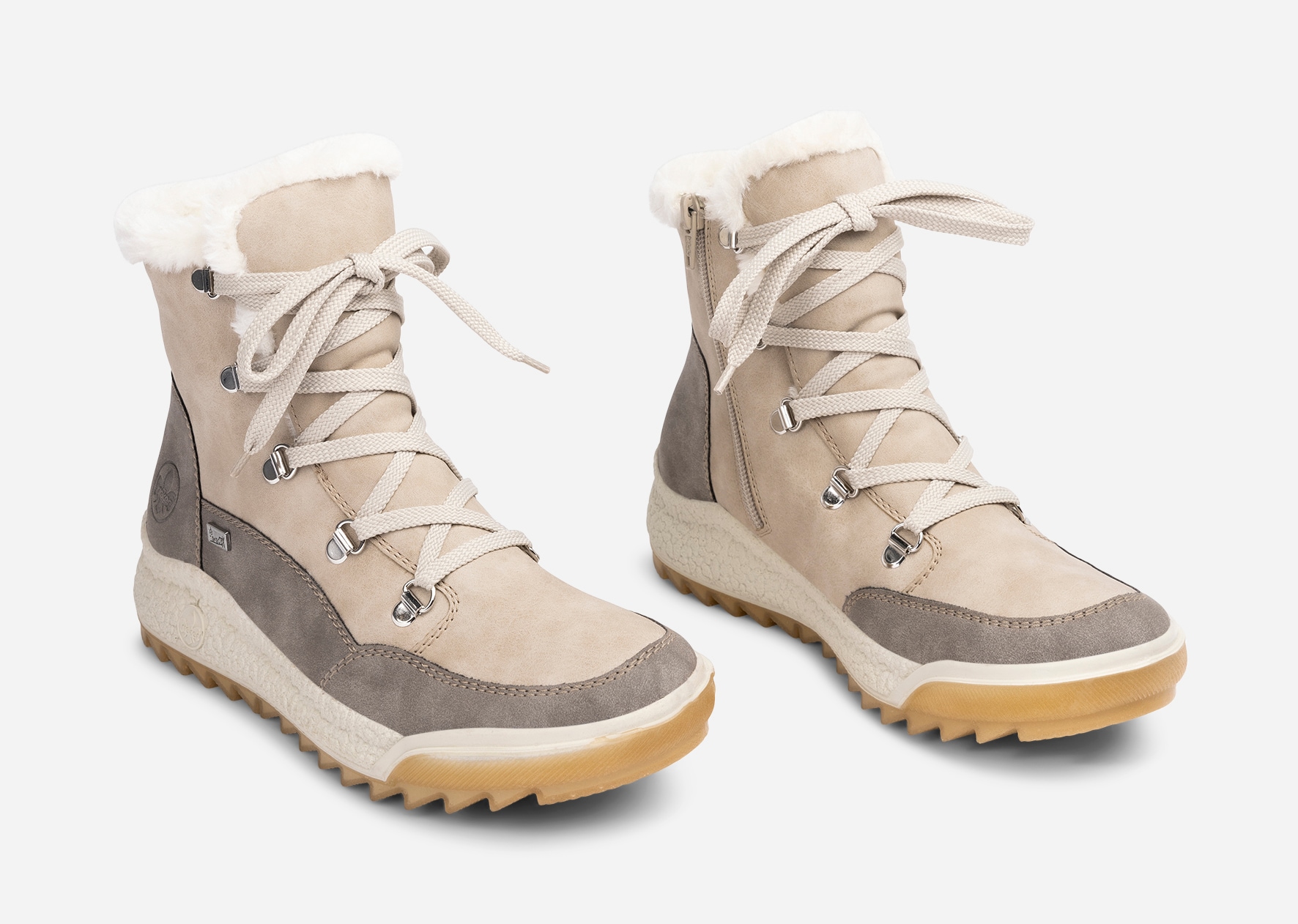 RIEKER, Varmforet skolett waterproof Beige