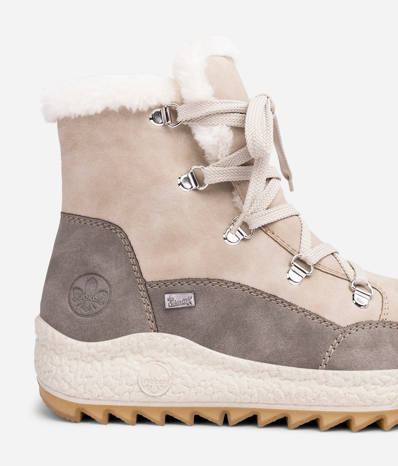 RIEKER, Varmforet skolett waterproof Beige