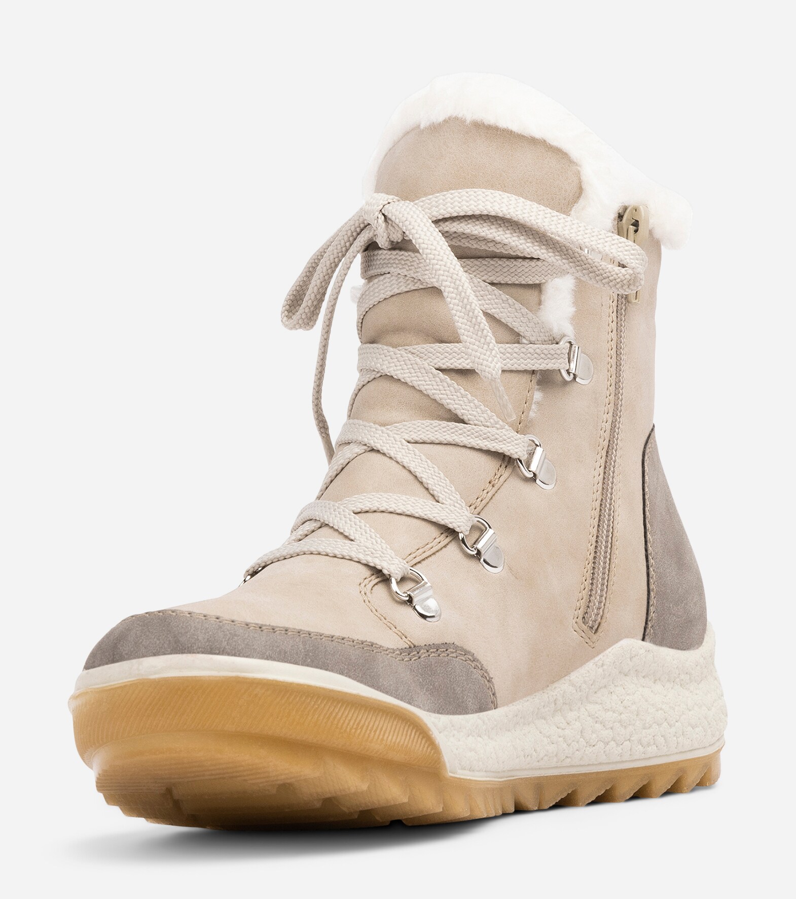 RIEKER, Varmforet skolett waterproof Beige