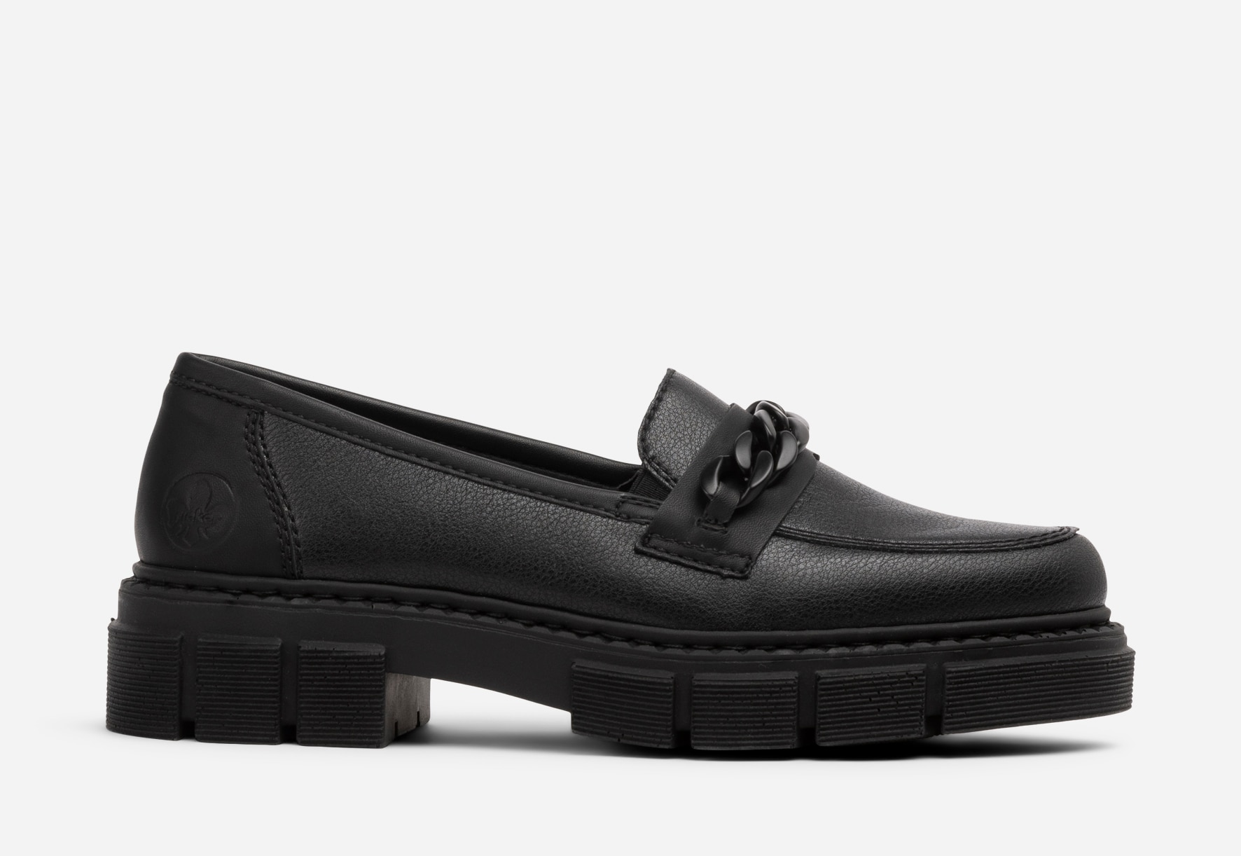 RIEKER, Loafer med kedje Sort
