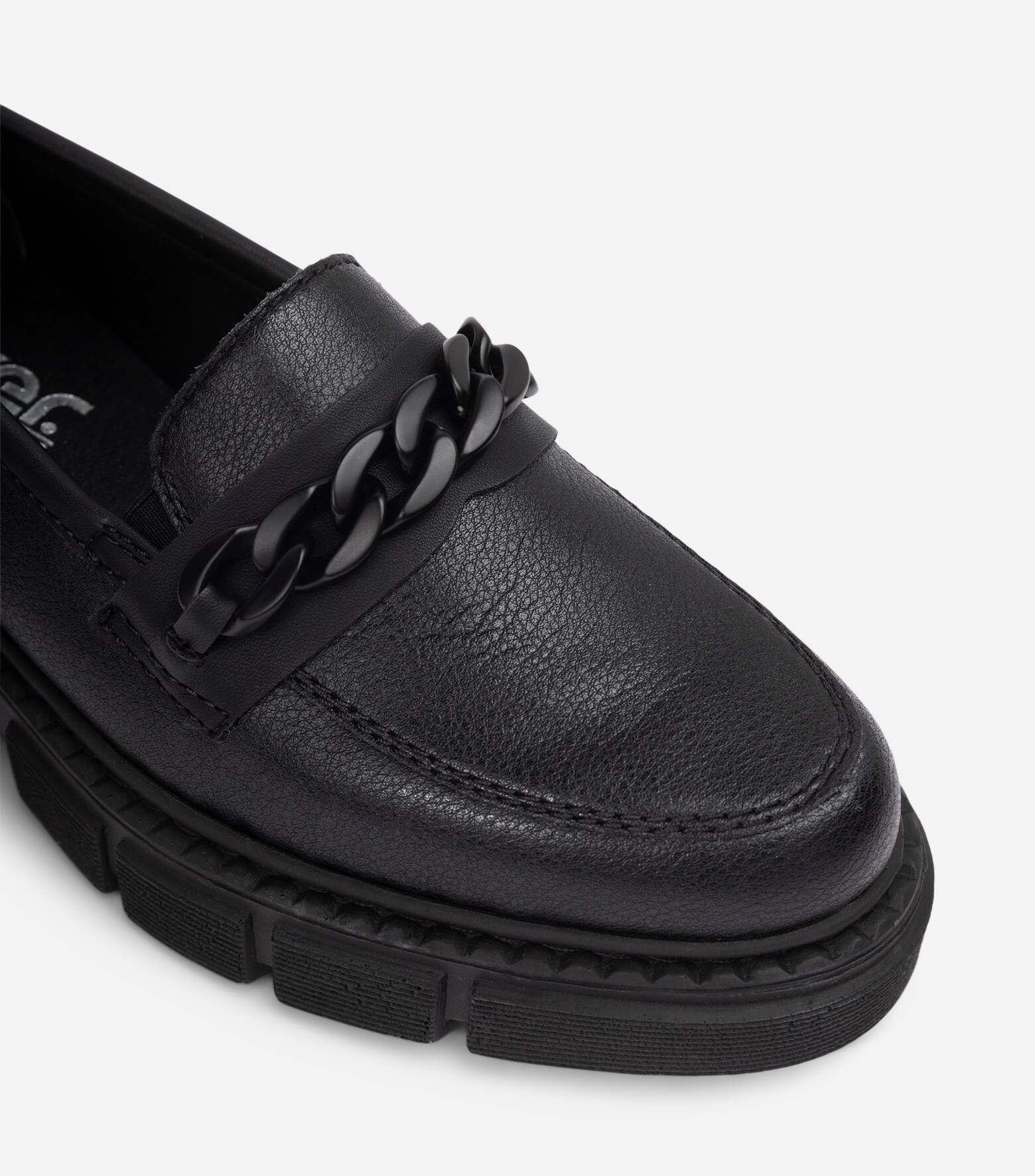RIEKER, Loafer med kedje Sort