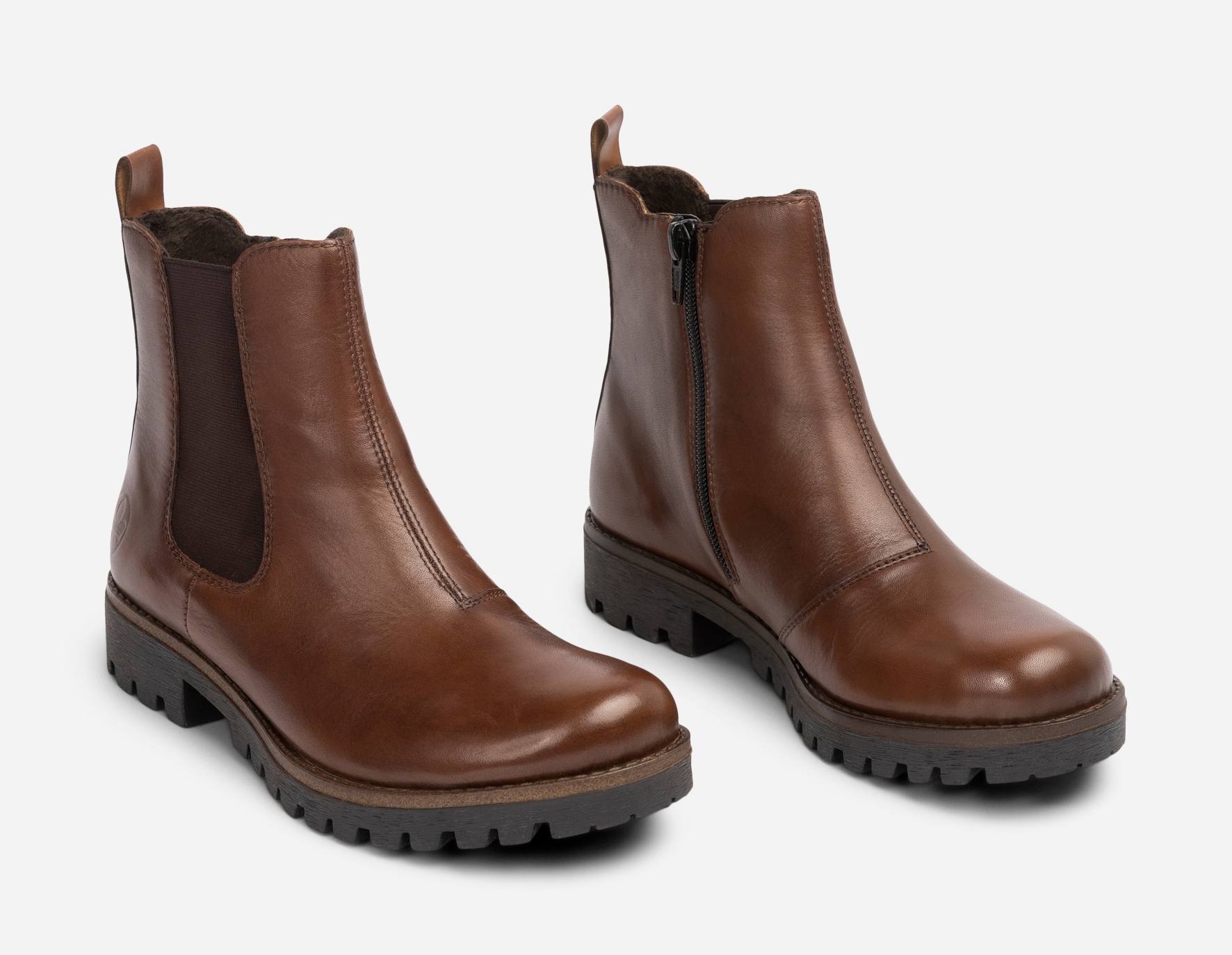 RIEKER, Chelseaboots Brun