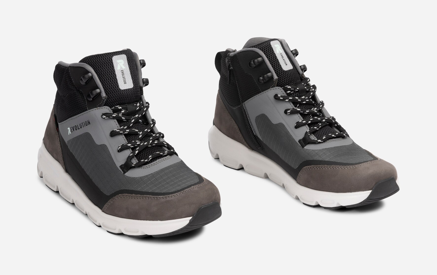 RIEKER, Høye sneakers, waterproof Grå