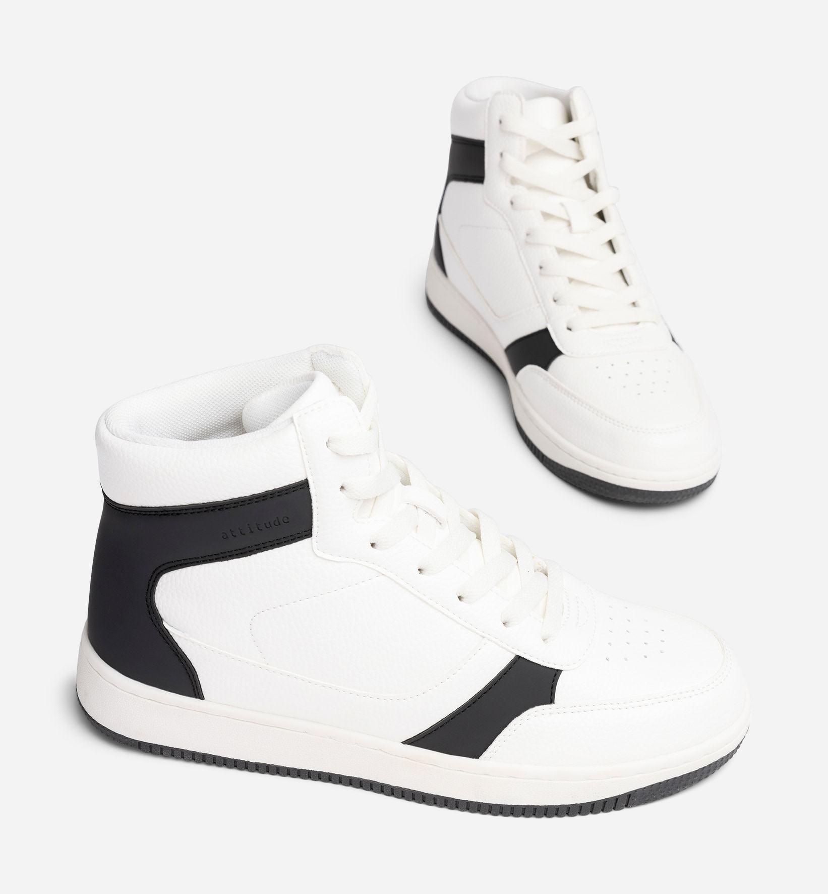 ATTITUDE, Høye sneakers Hvit