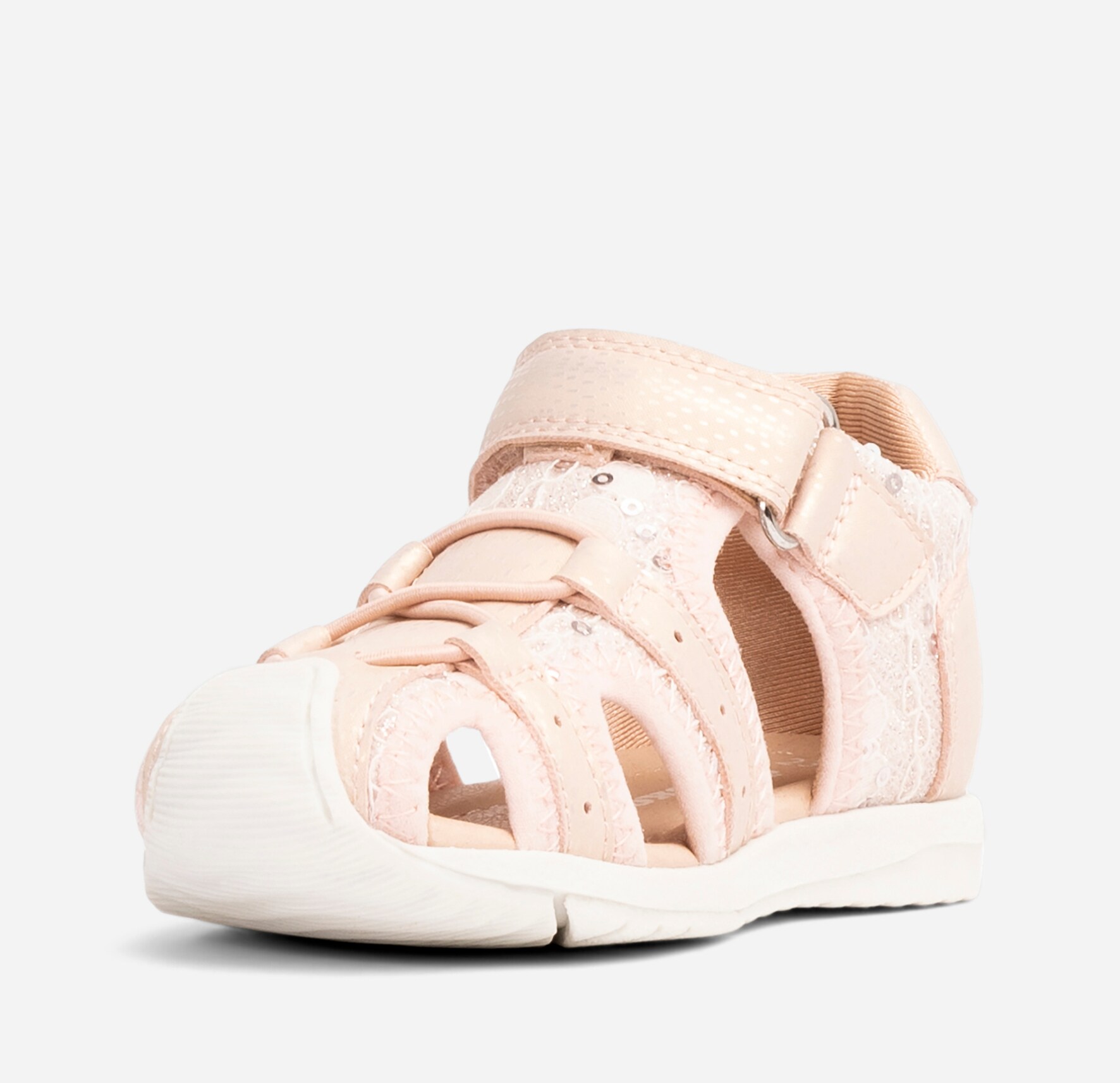 DINSKO, Lær-å-gå-sandal Rosa