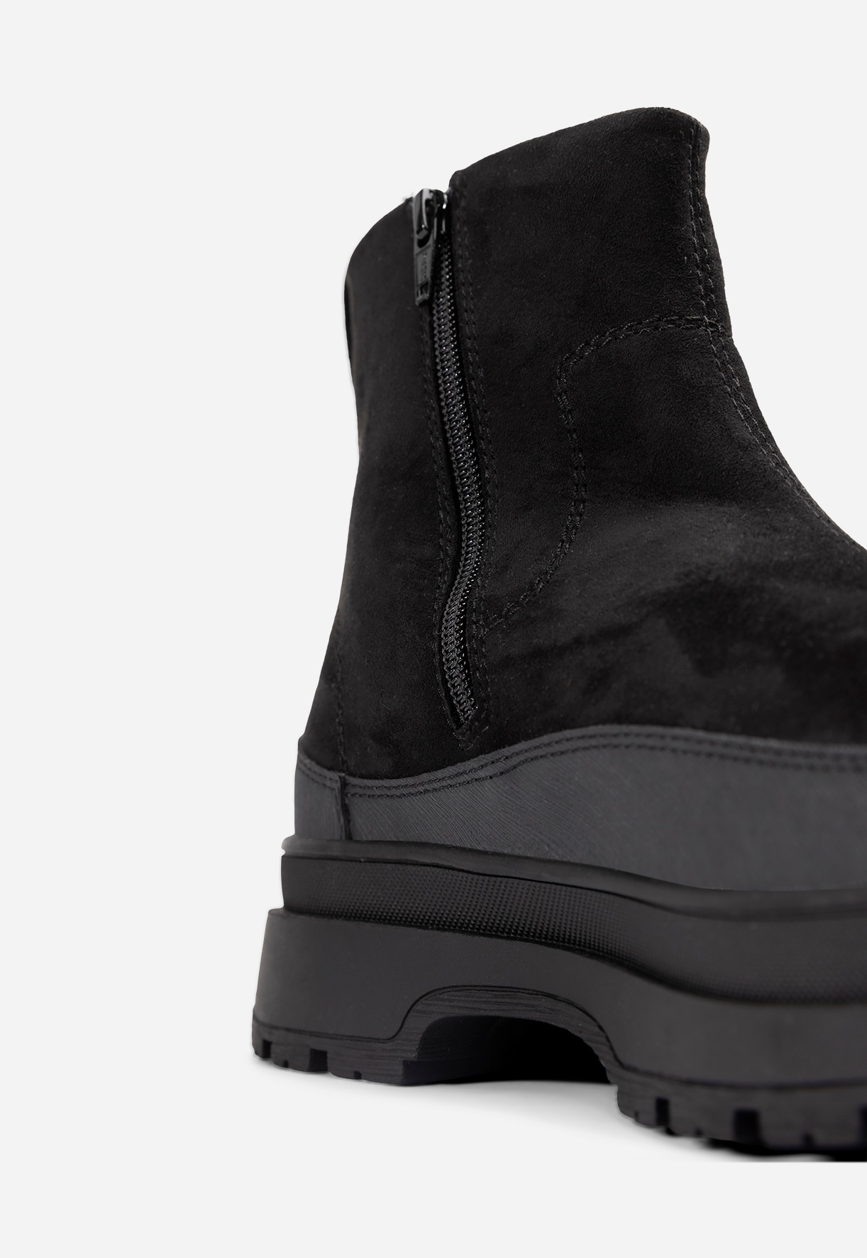 LINEAR, Varmforet boots med glidelås Sort