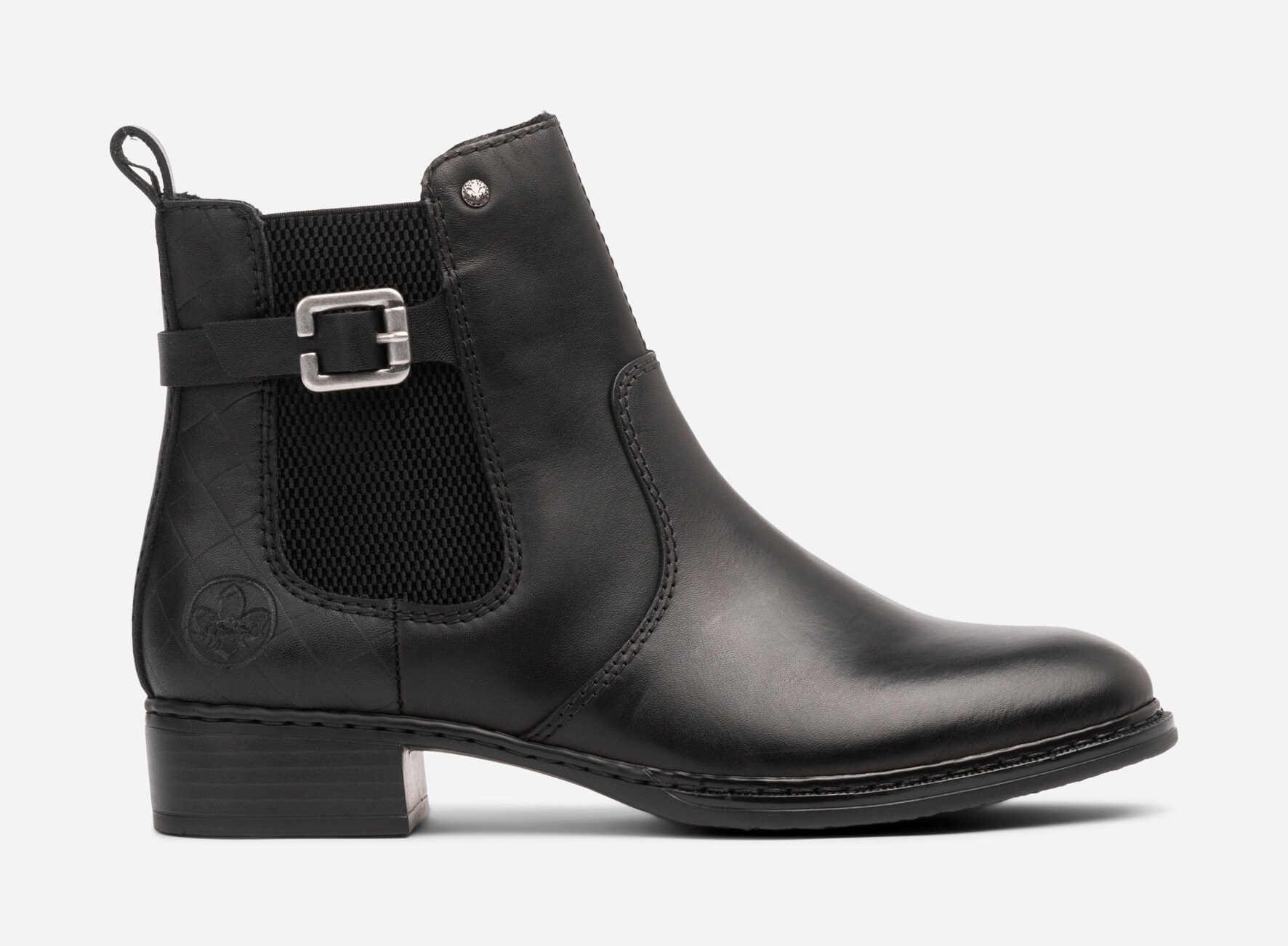 RIEKER, Chelseaboots Sort