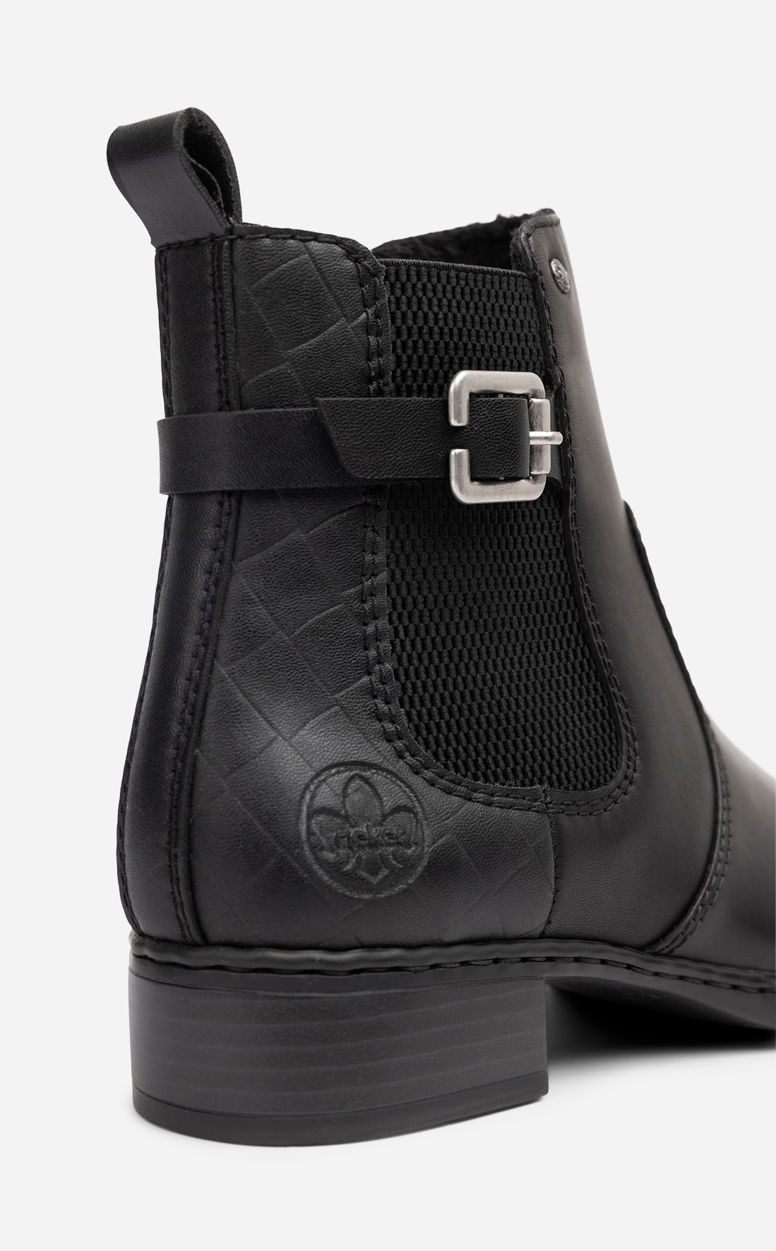 RIEKER, Chelseaboots Sort