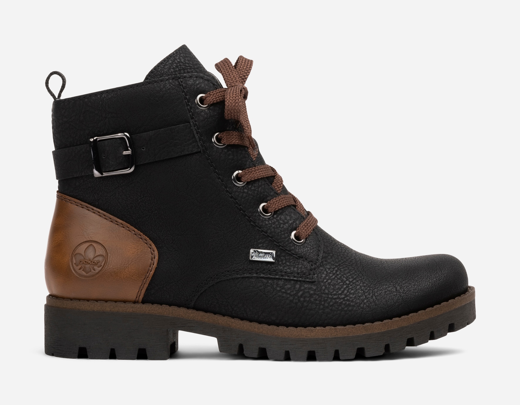 RIEKER, Skolett waterproof Sort