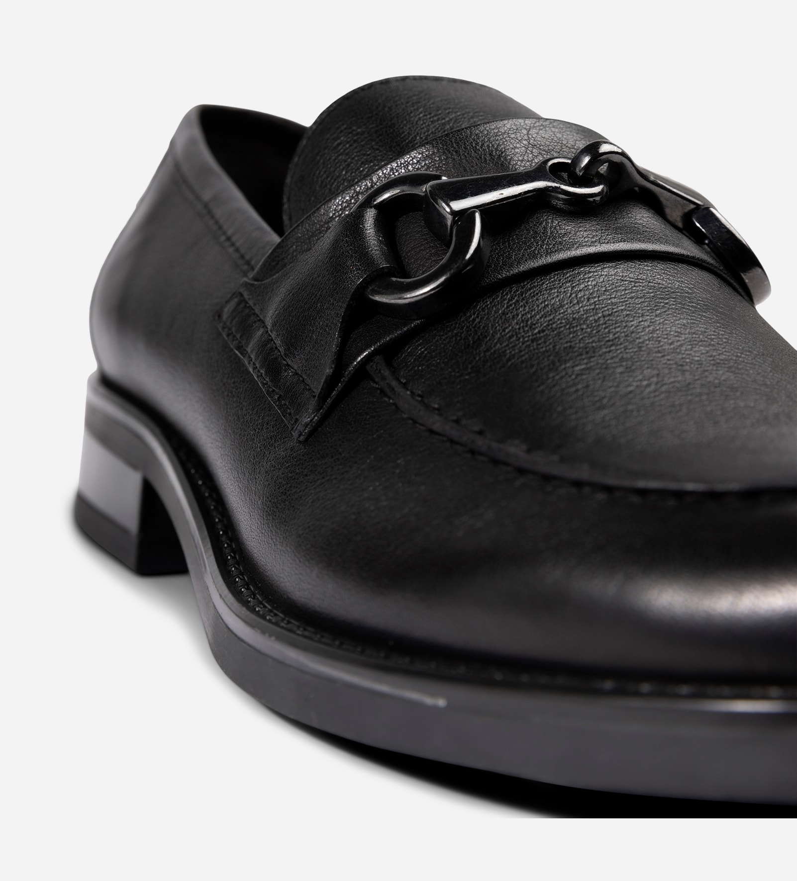 PACE, Loafer med spenne Sort