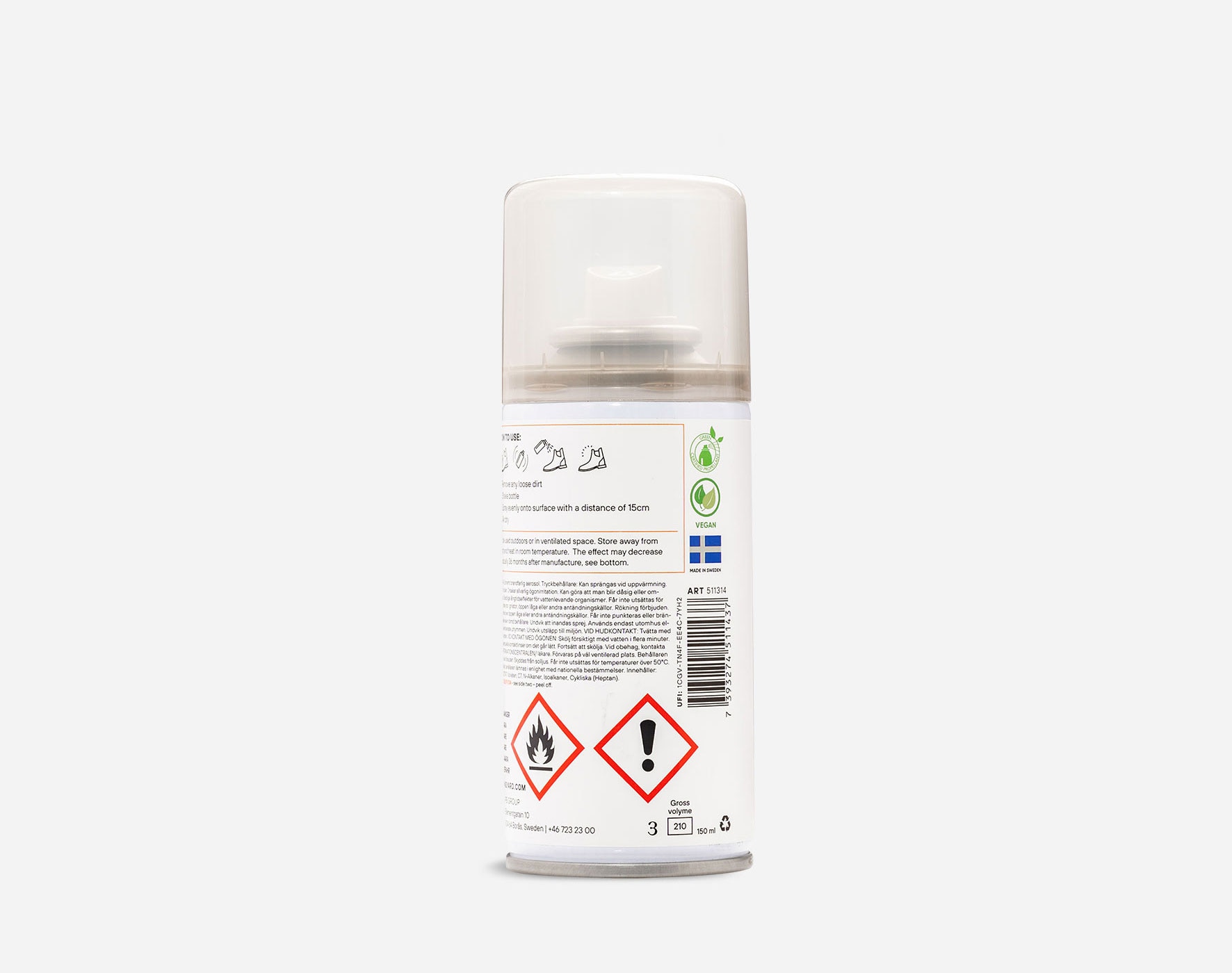 SPRINGYARD, Sort renovator Semsket skinn/Nubuk Sort