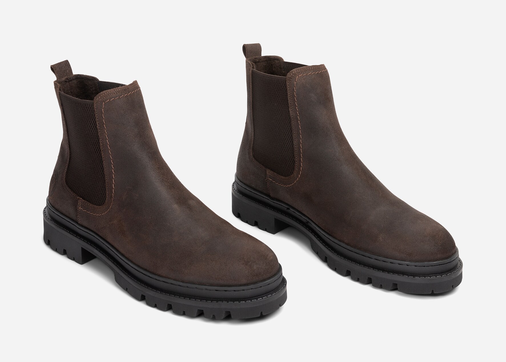 PACE, Fleeceforet chelseaboots Brun