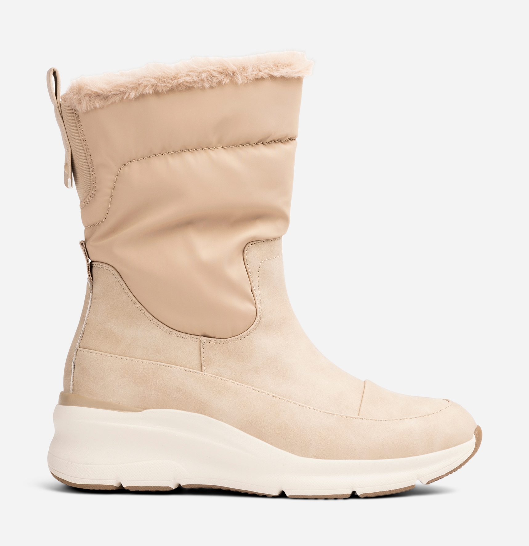 SO ALL, Varmforet støvlett Beige