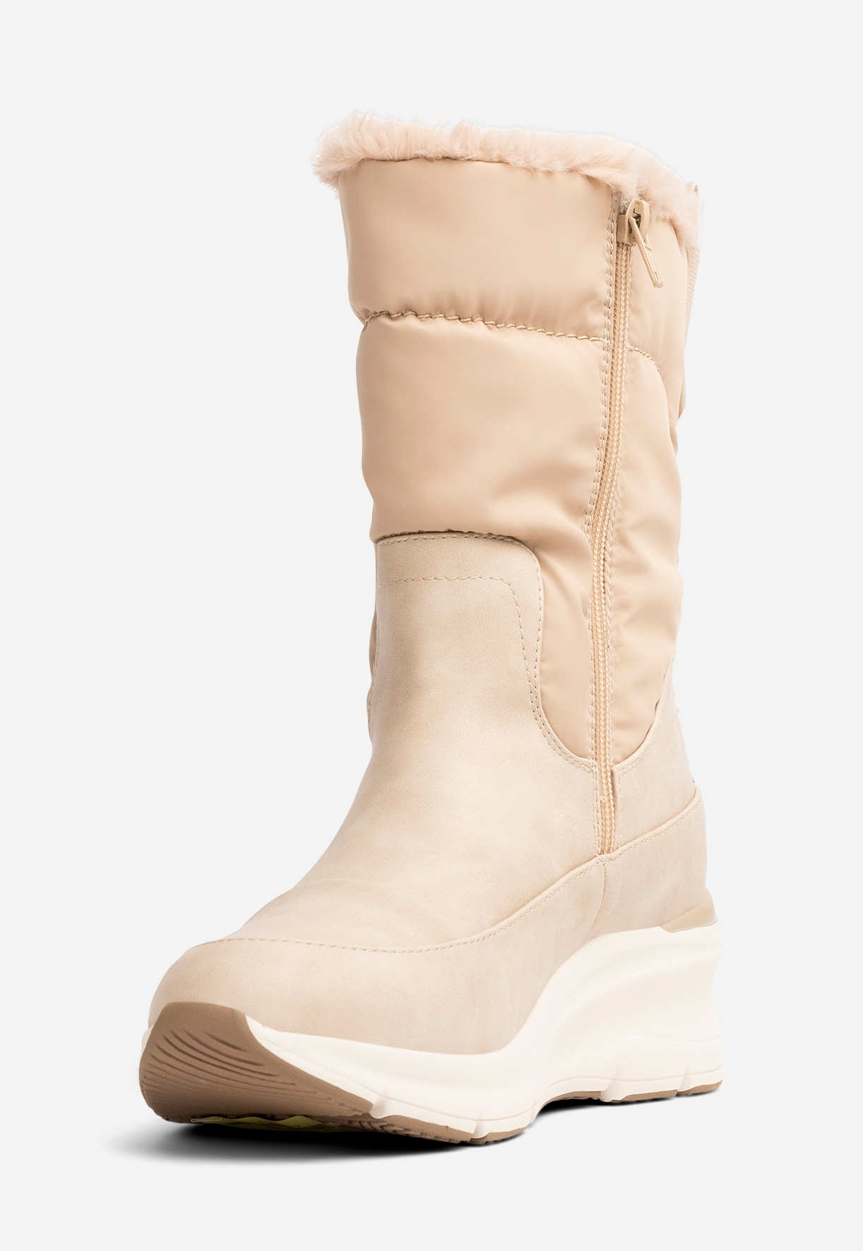 SO ALL, Varmforet støvlett Beige