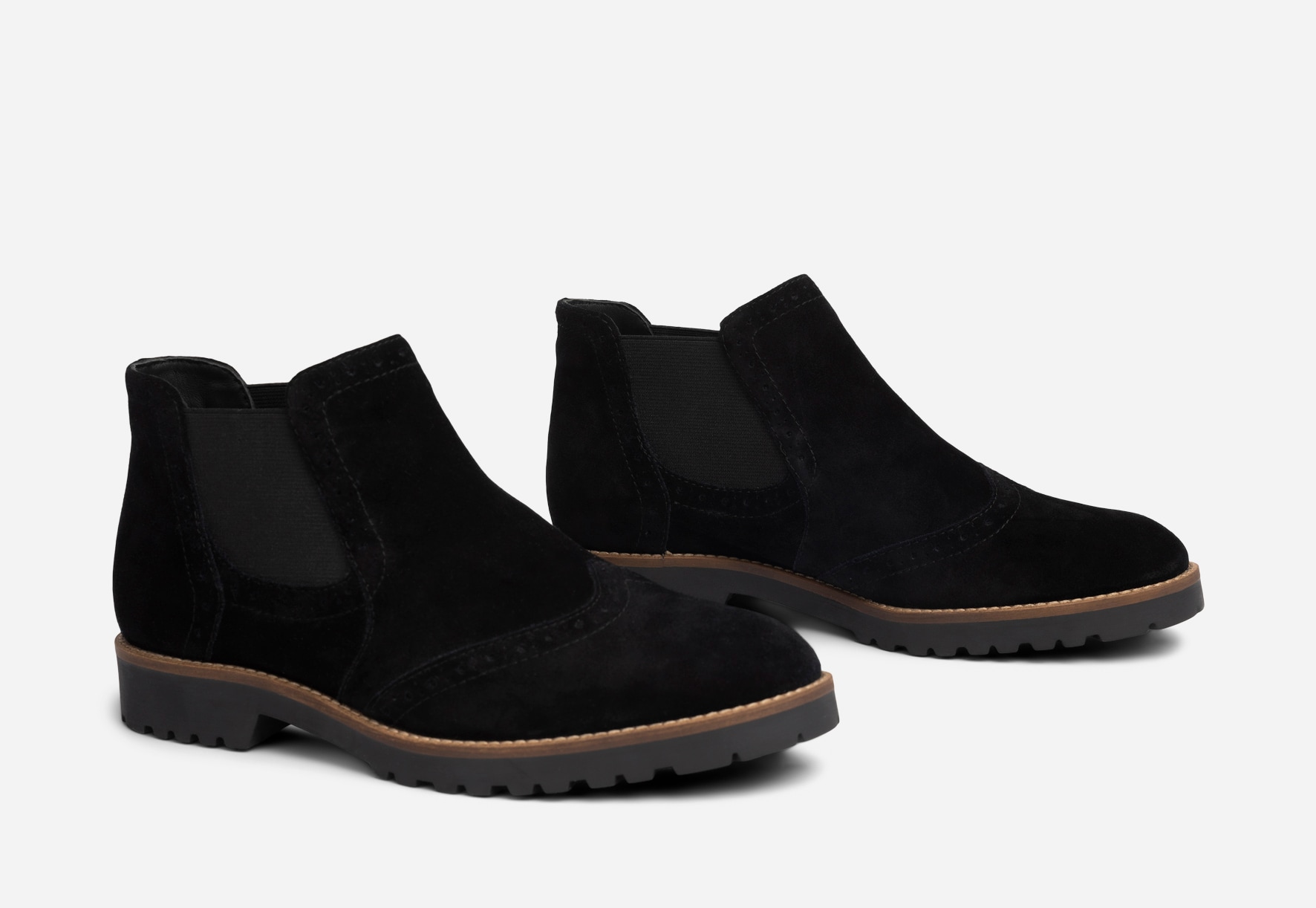 PACE, Boots med stretch Sort