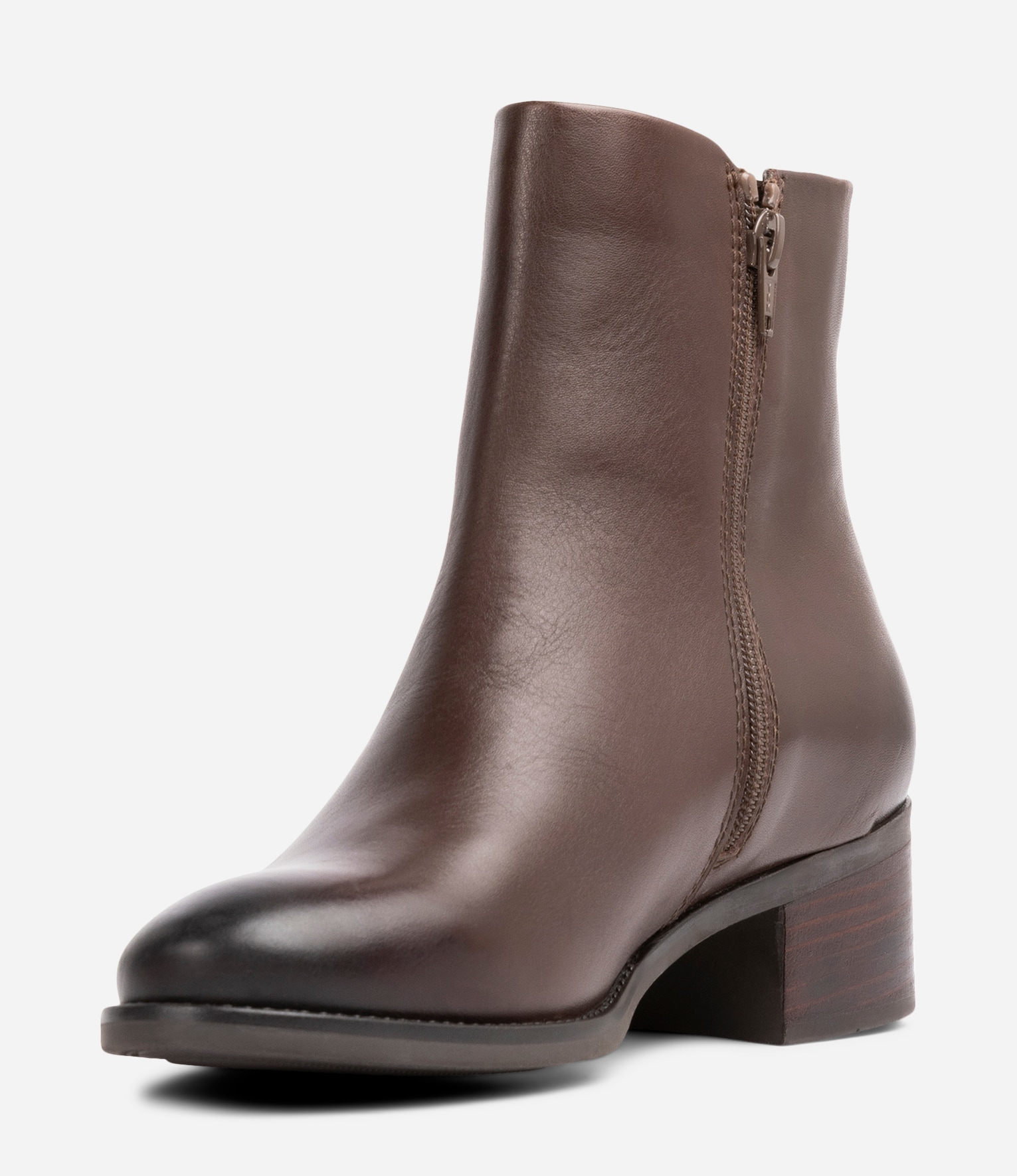 PACE, Boots med glidelås Brun