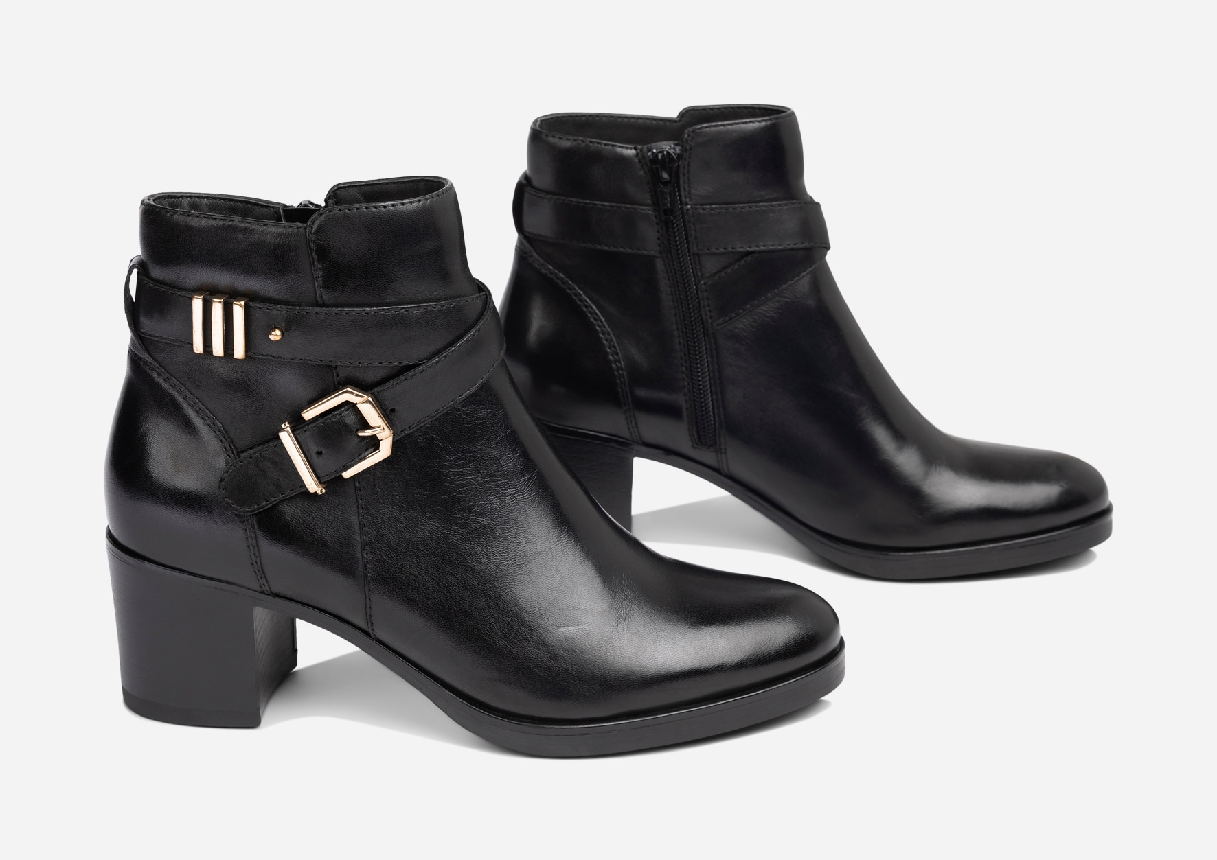 PACE, Boots med glidelås Sort