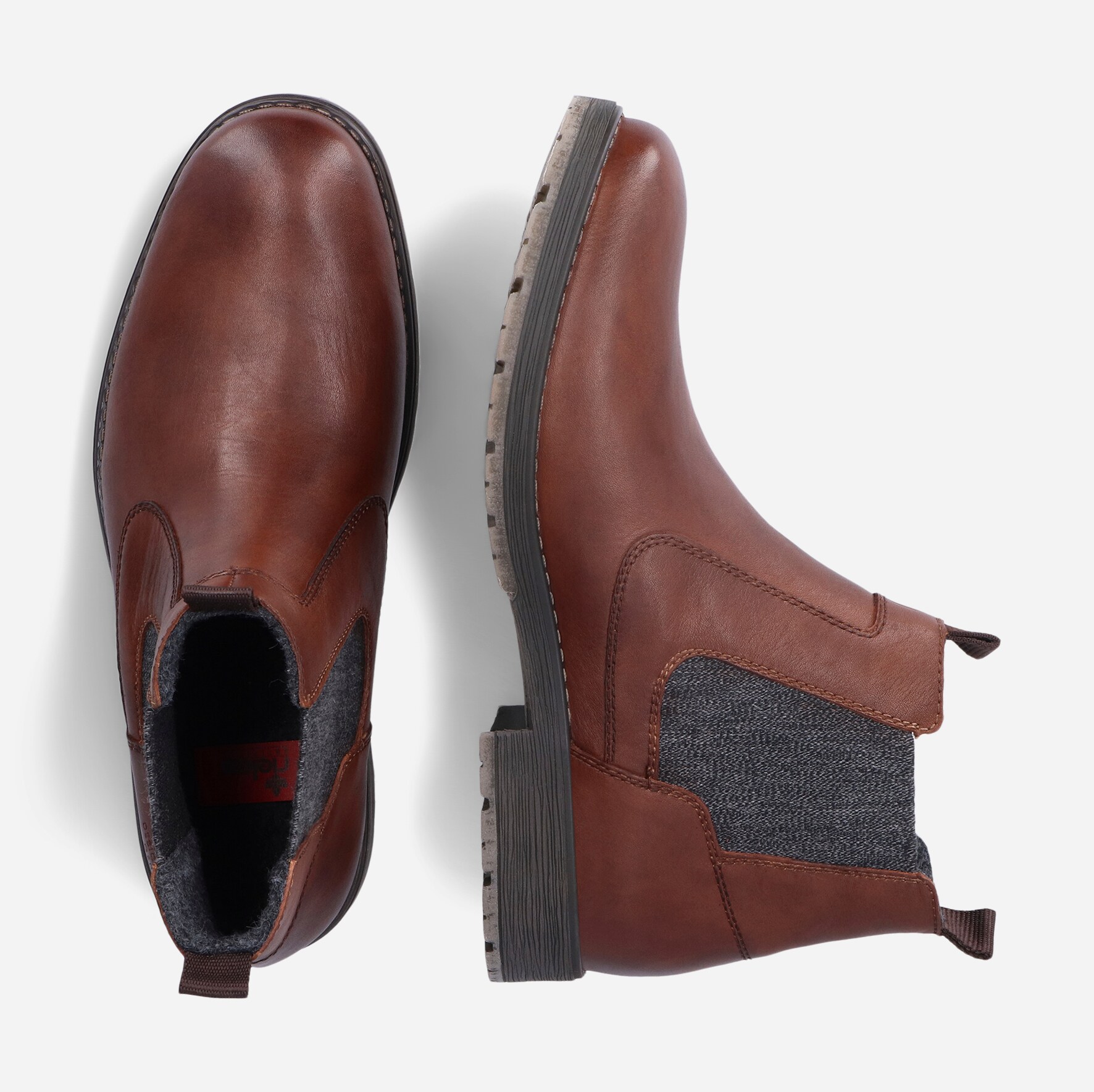 RIEKER, Chelseaboots Brun