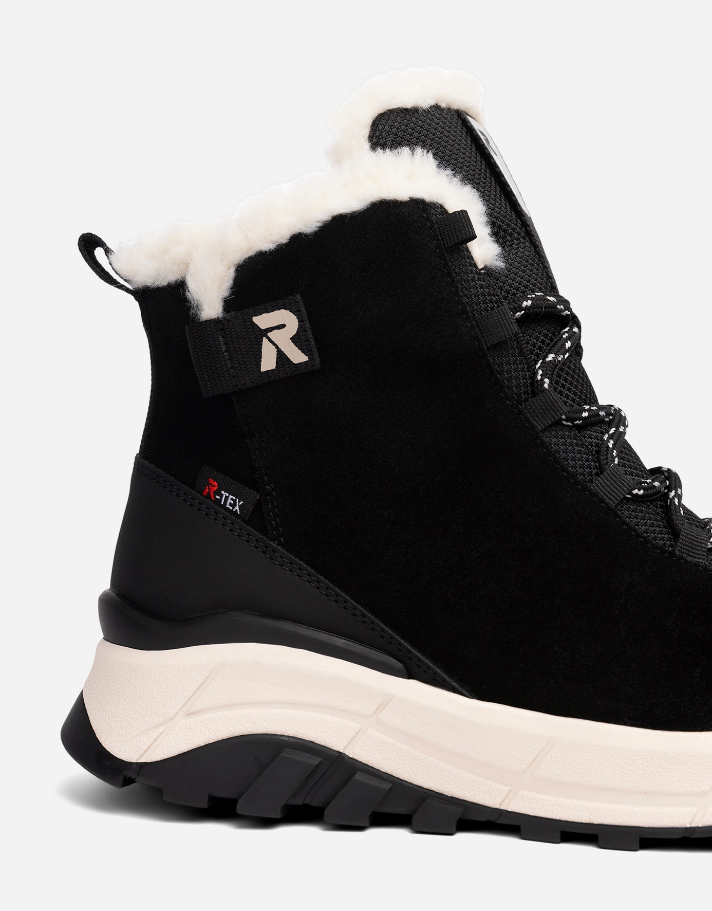 RIEKER, Varmforet skolett waterproof Sort