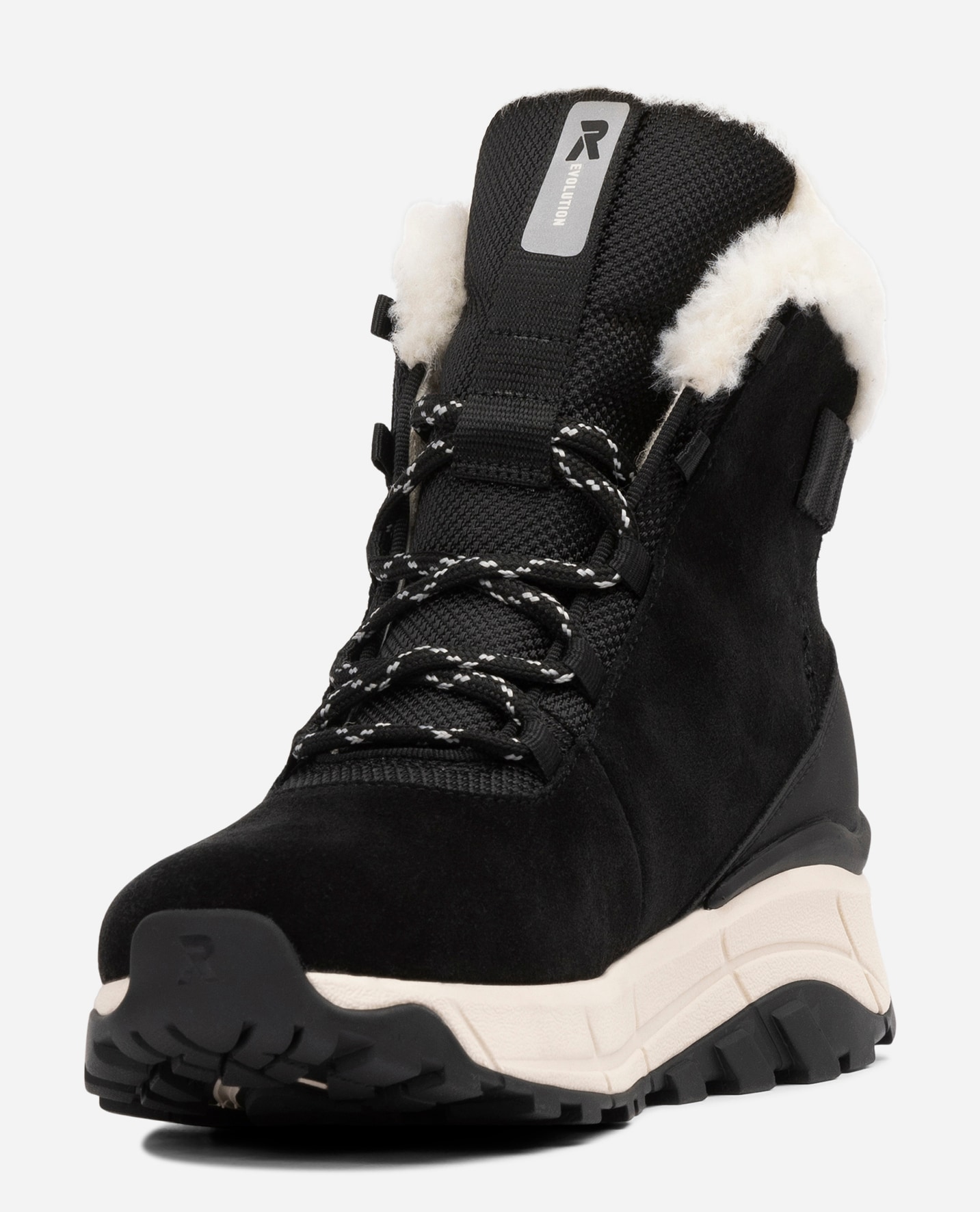 RIEKER, Varmforet skolett waterproof Sort