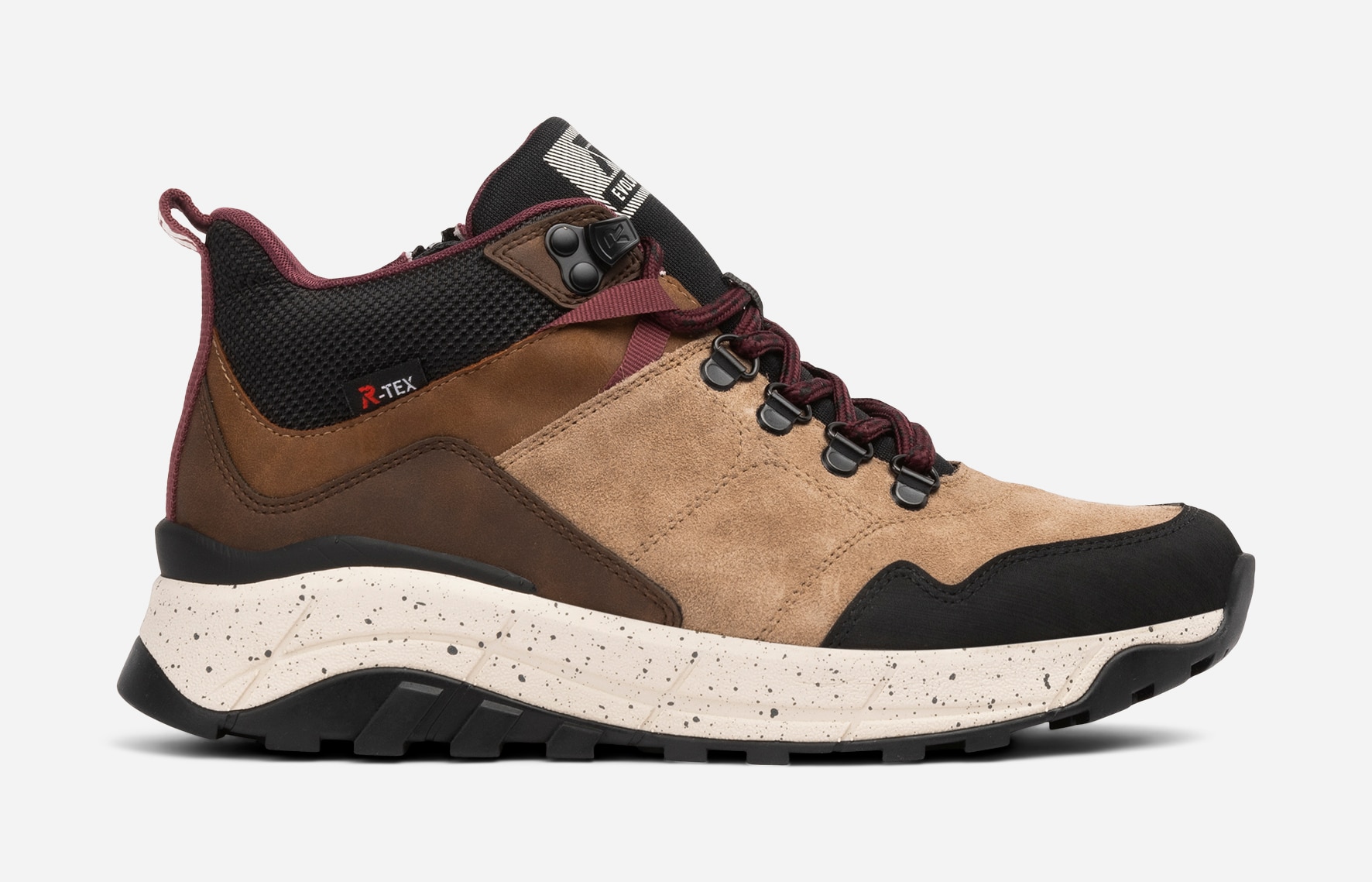 RIEKER, Høye sneakers, waterproof Brun