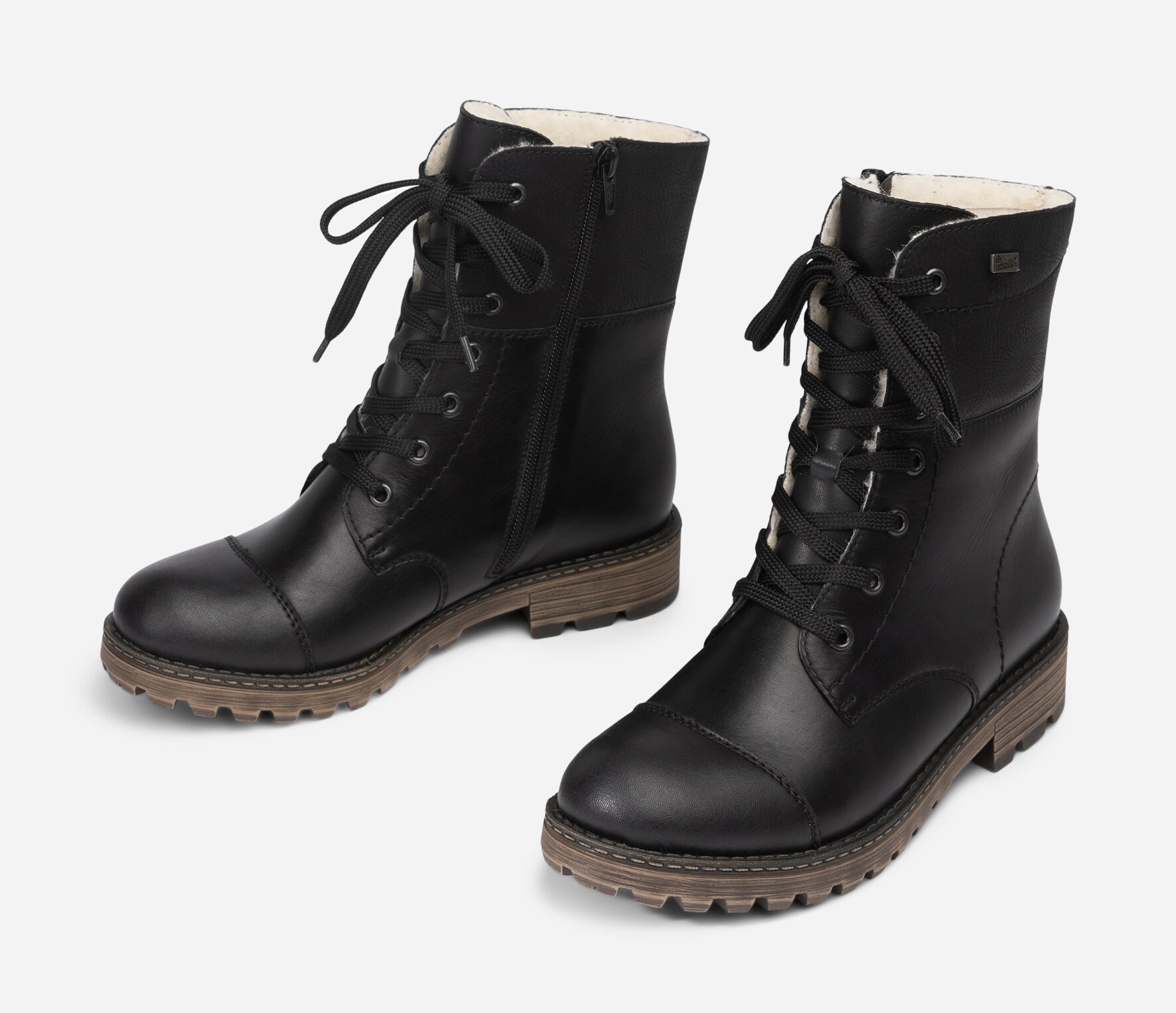 RIEKER, Varmforet skolett waterproof Sort