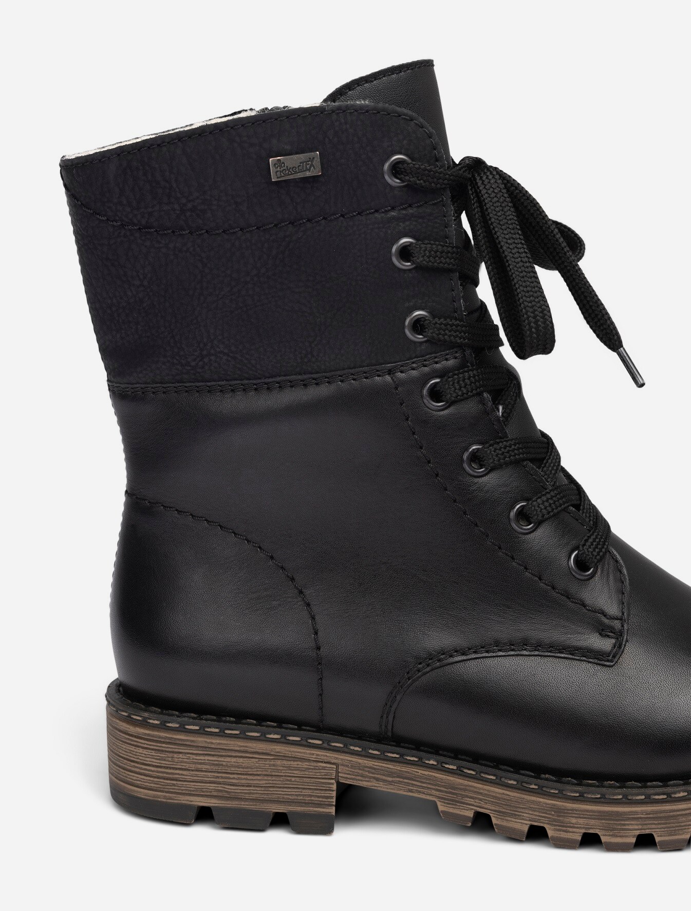 RIEKER, Varmforet skolett waterproof Sort