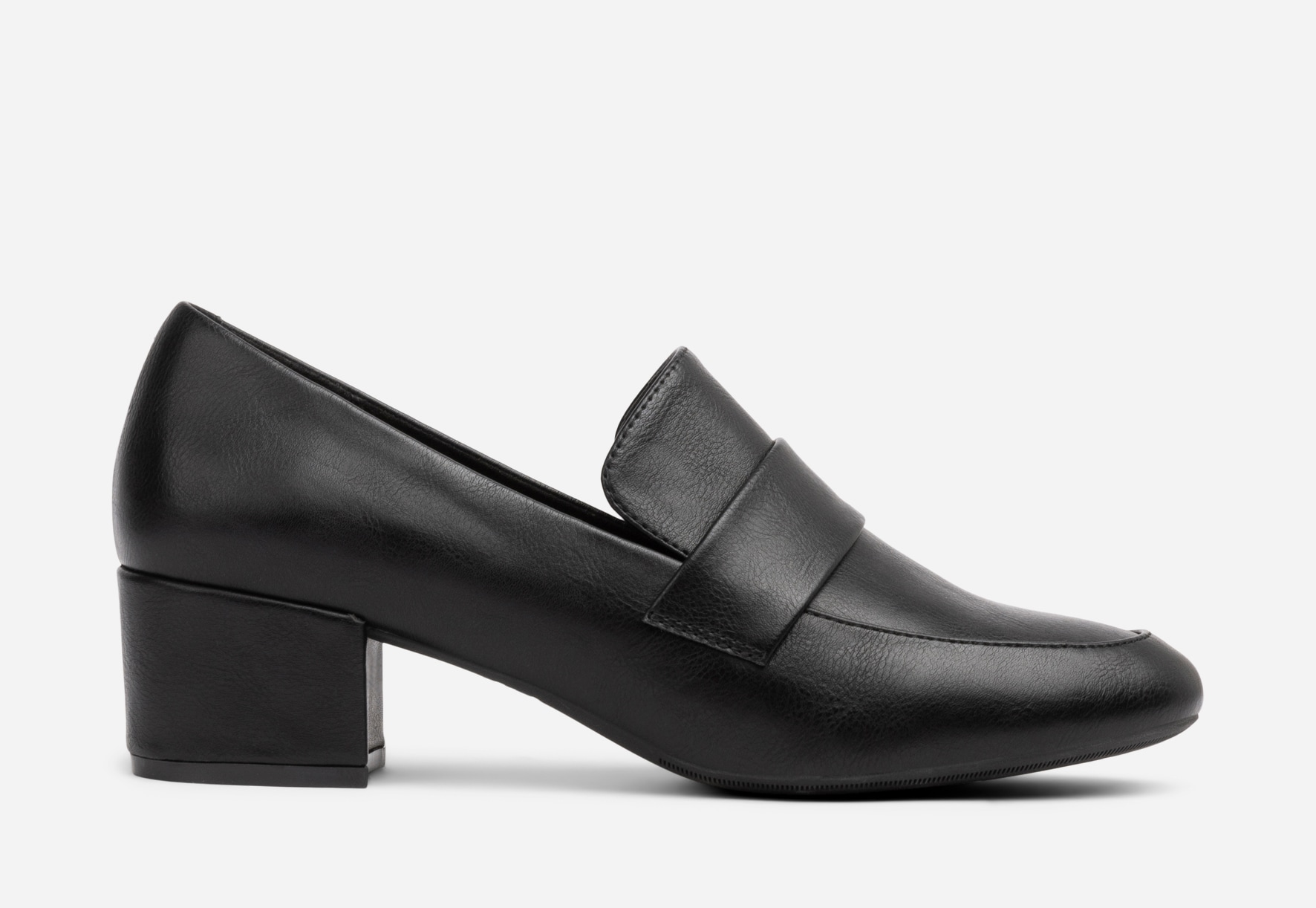SO ALL, Loafer på hæl Sort