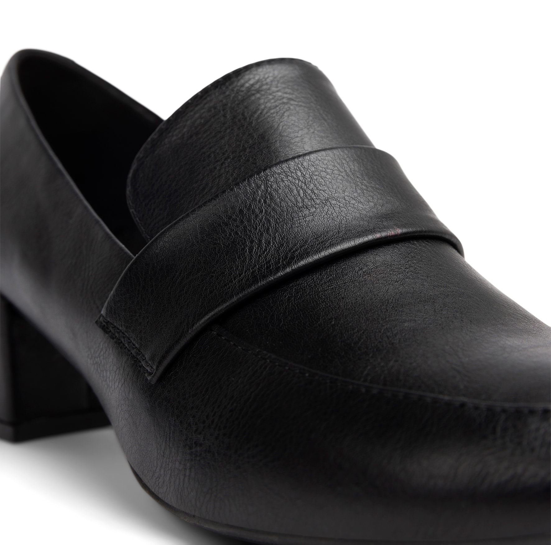 SO ALL, Loafer på hæl Sort