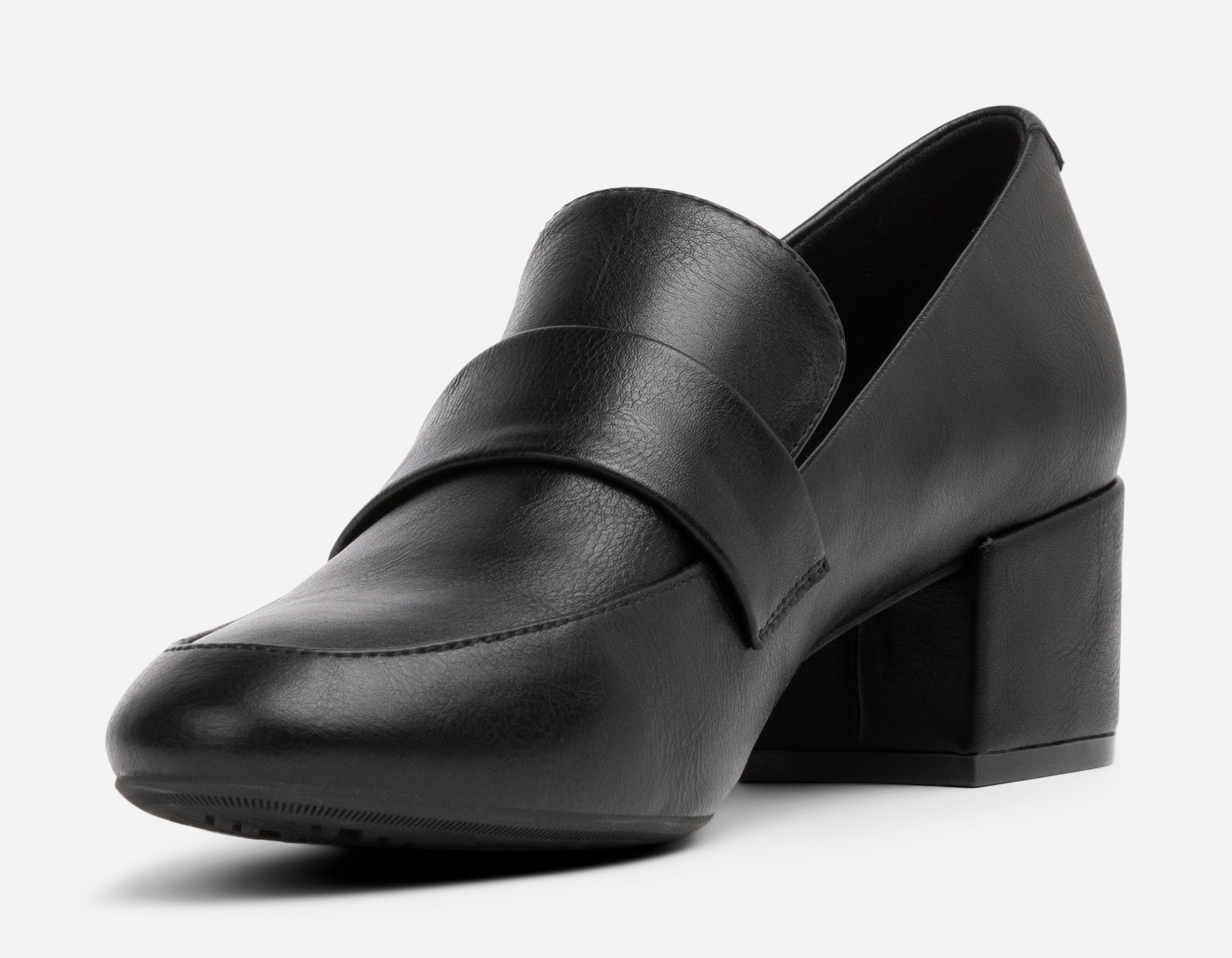 SO ALL, Loafer på hæl Sort