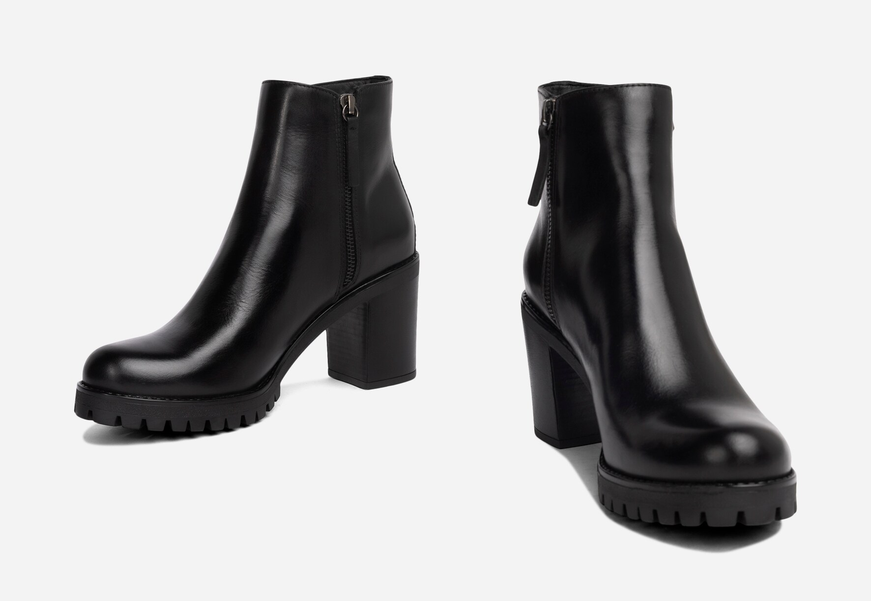 PACE, Boots med glidelås Sort