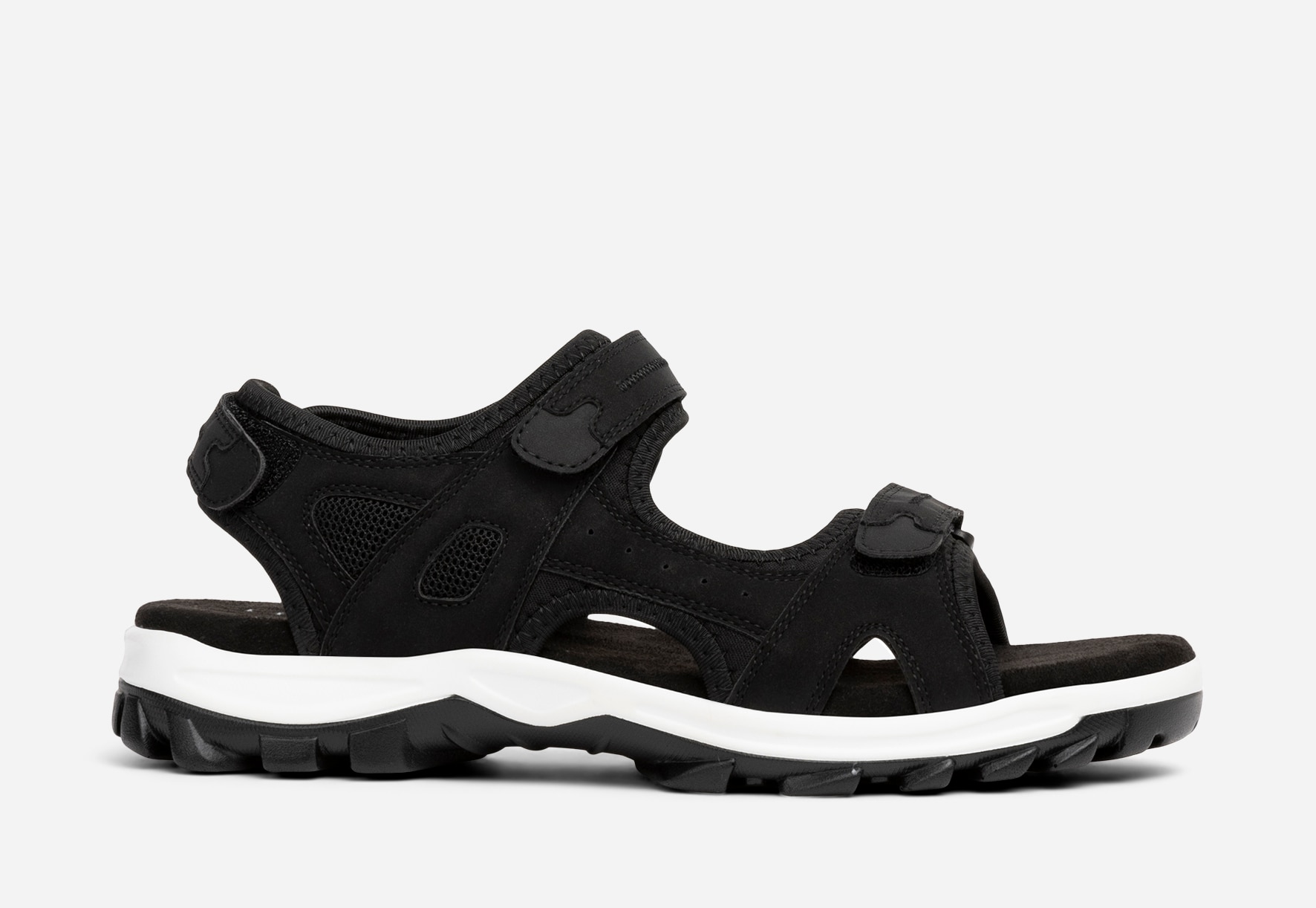 LINEAR, Sandal med reimer Sort