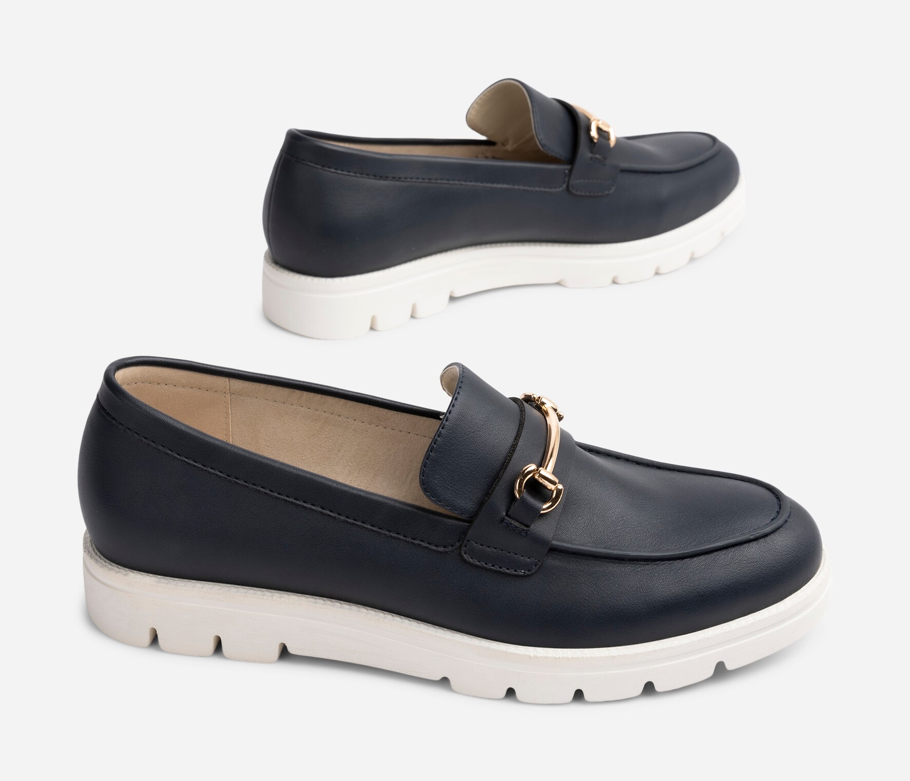 SO ALL, Loafer med spenne Blå