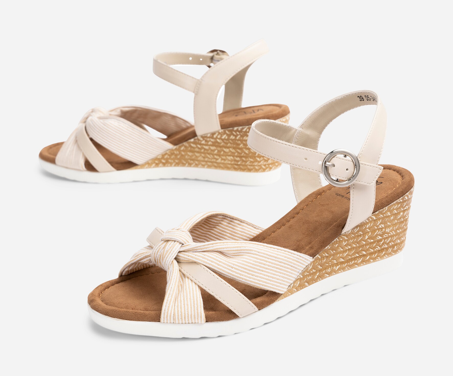 SO ALL, Sandalett med reimer Beige