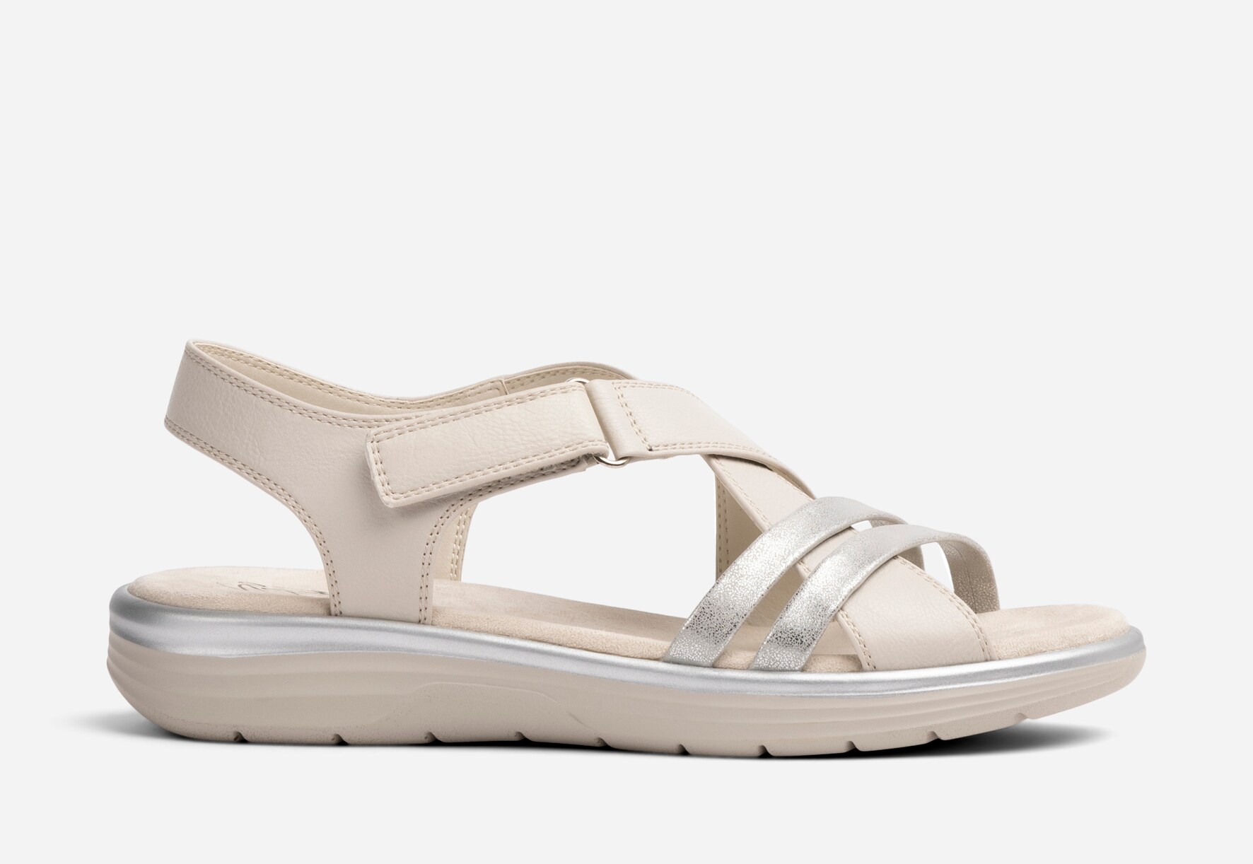SO ALL, Sandal med reimer Beige