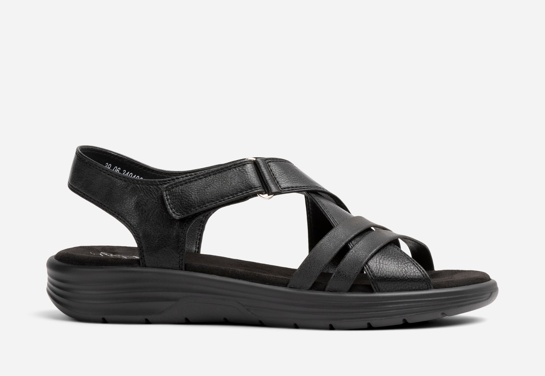 SO ALL, Sandal med reimer Sort