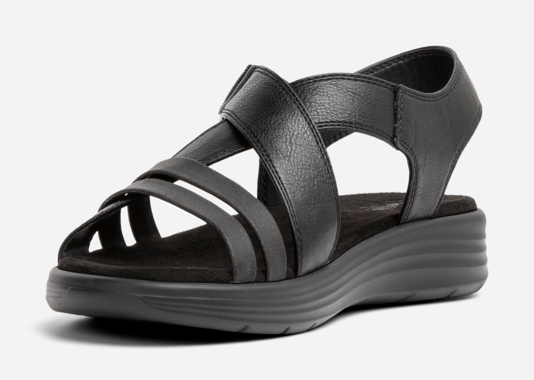 SO ALL, Sandal med reimer Sort