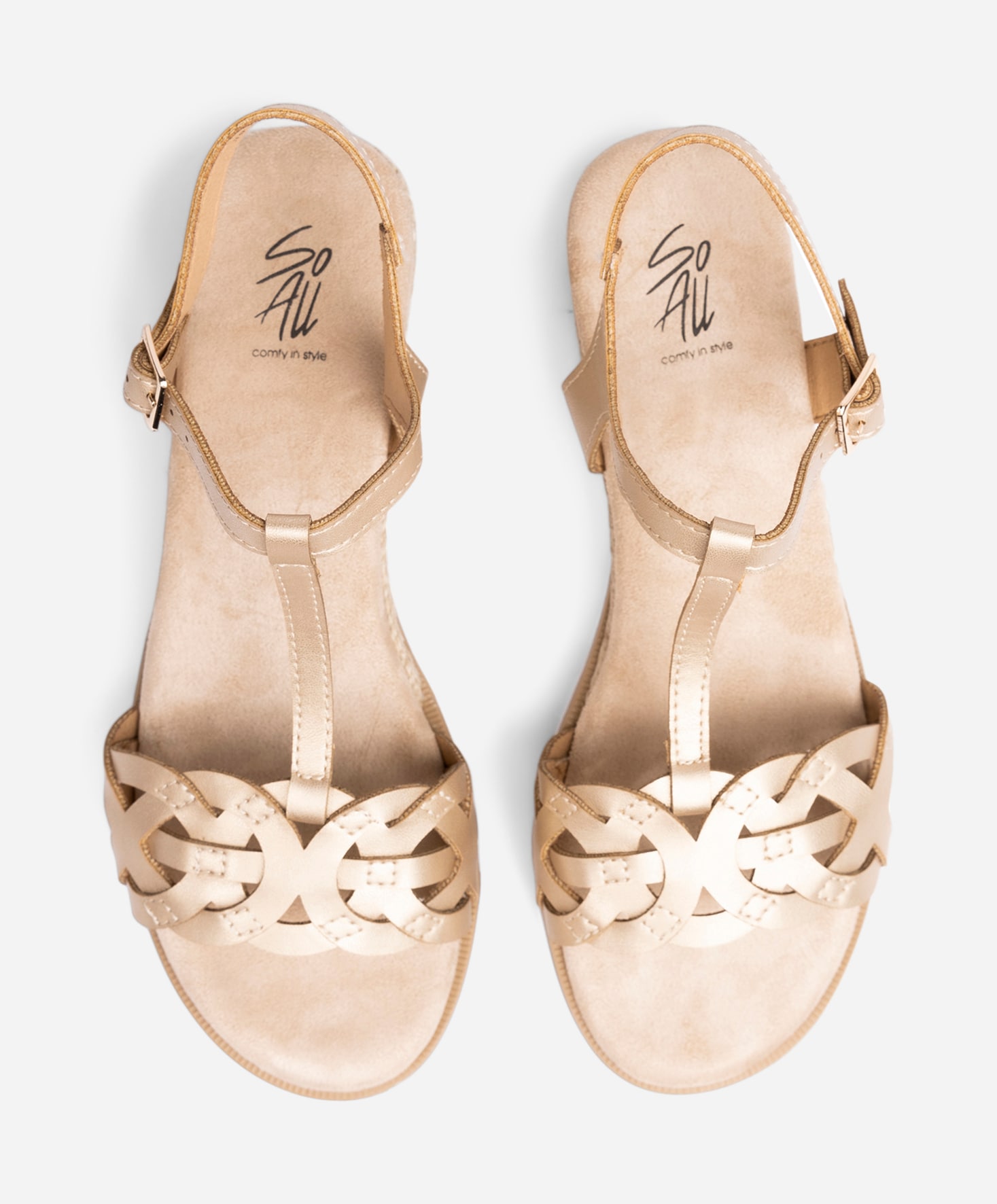 SO ALL, Sandal med spenne Metall