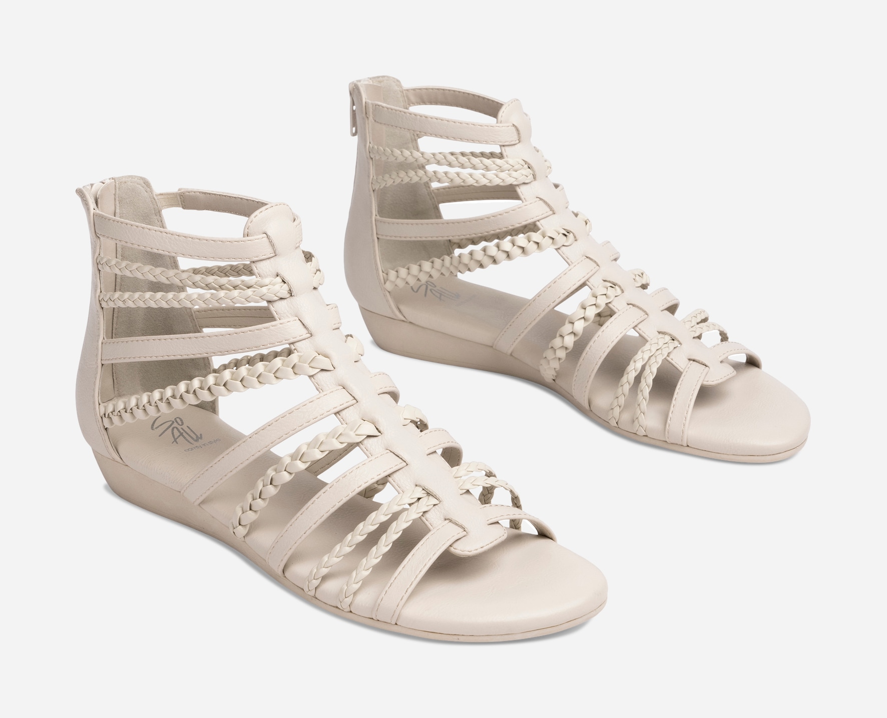 SO ALL, Sandal med reimer Beige