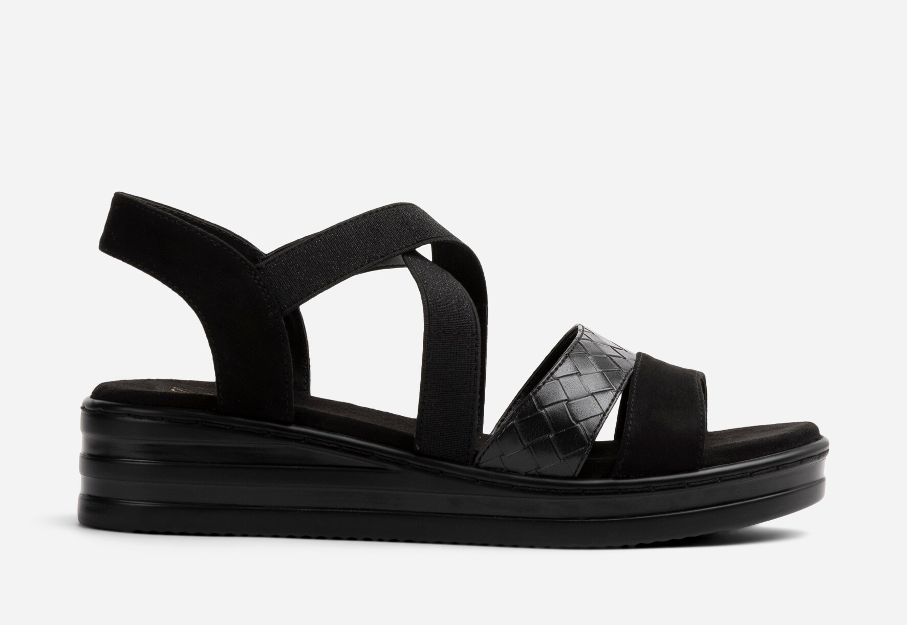 SO ALL, Sandal med reimer Sort