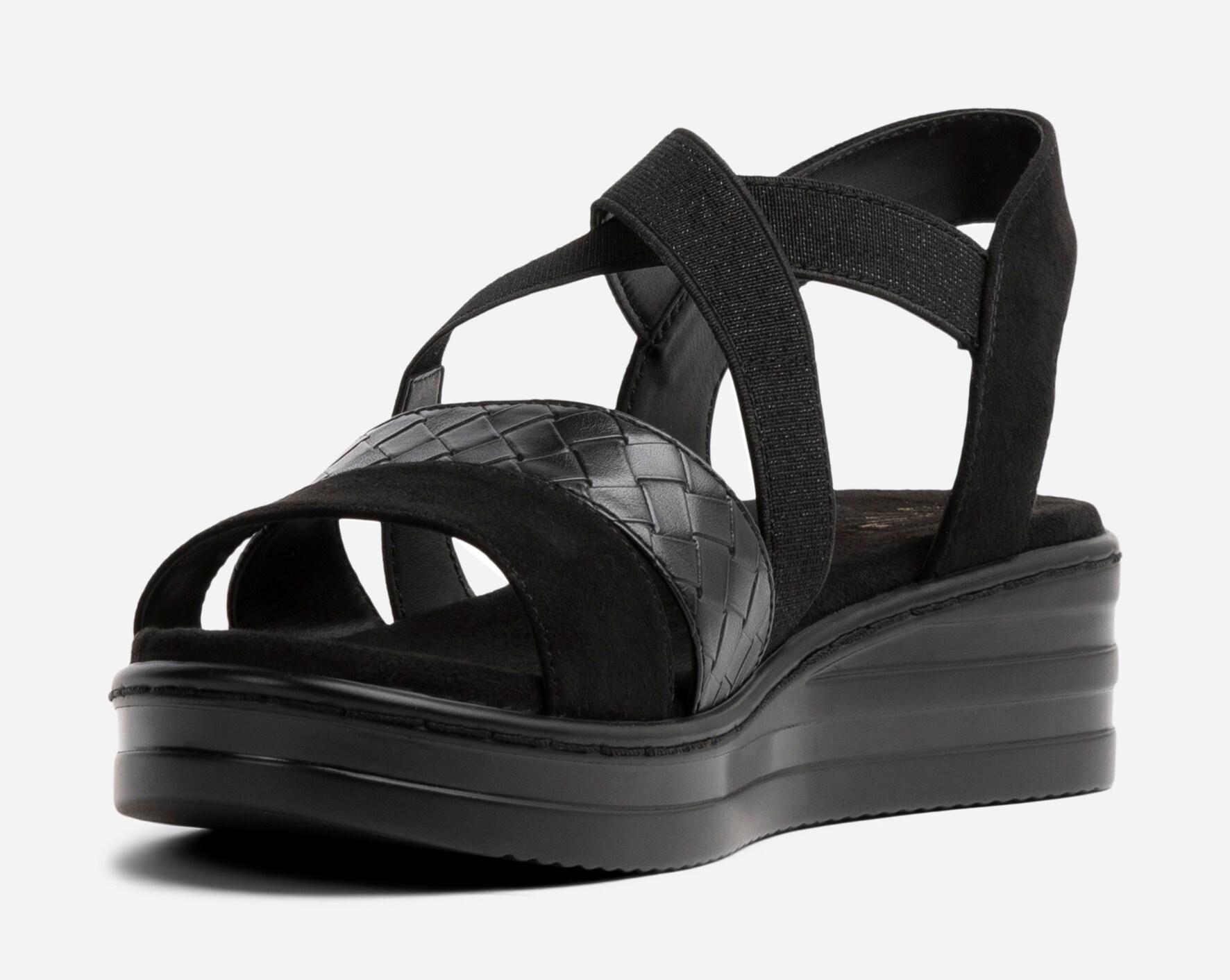 SO ALL, Sandal med reimer Sort