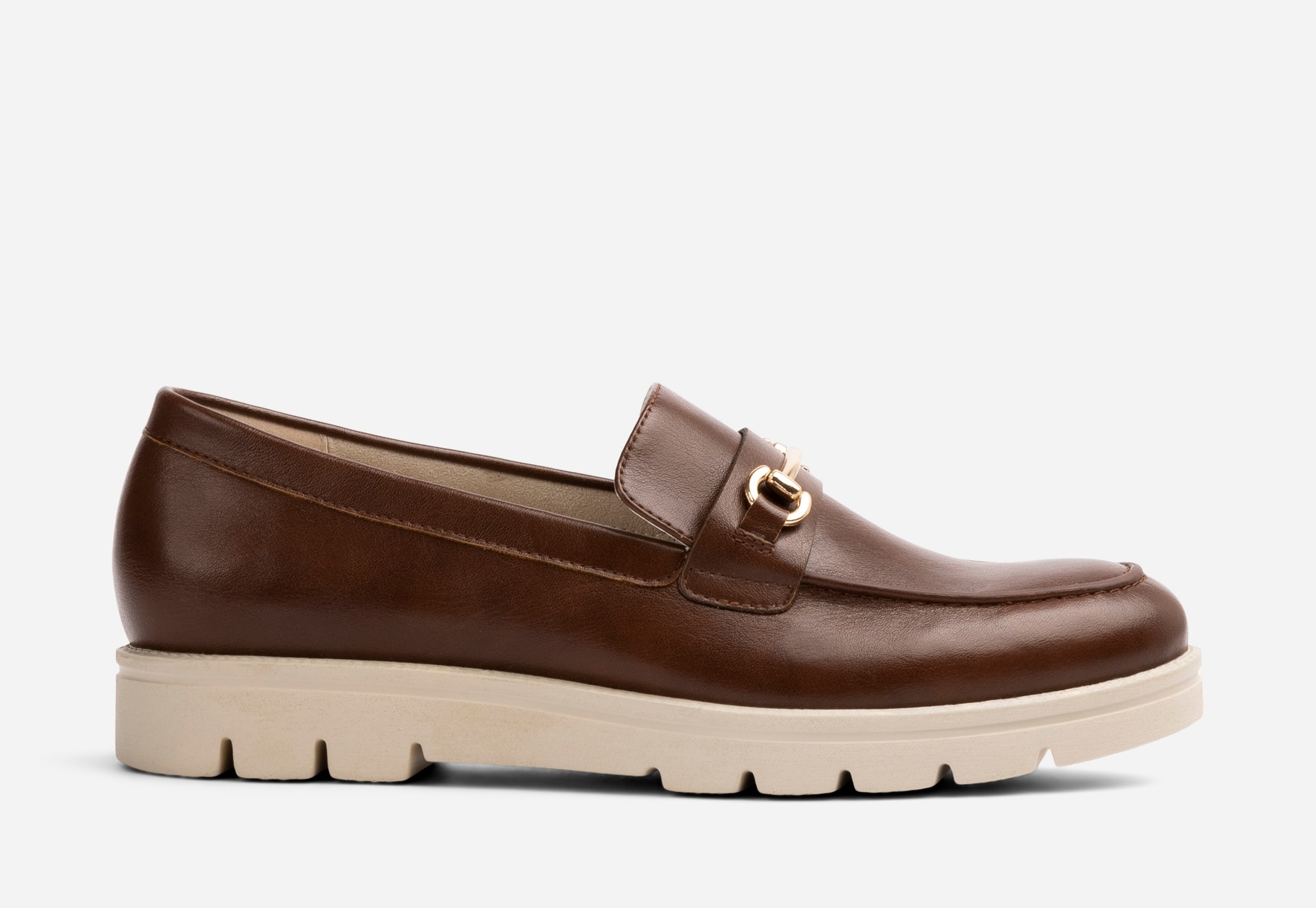 SO ALL, Loafer med spenne Brun