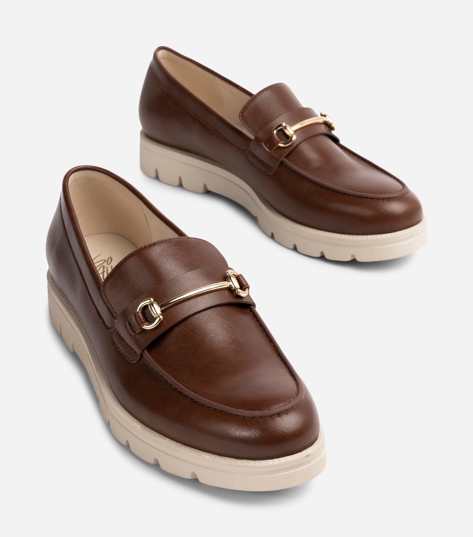 SO ALL, Loafer med spenne Brun