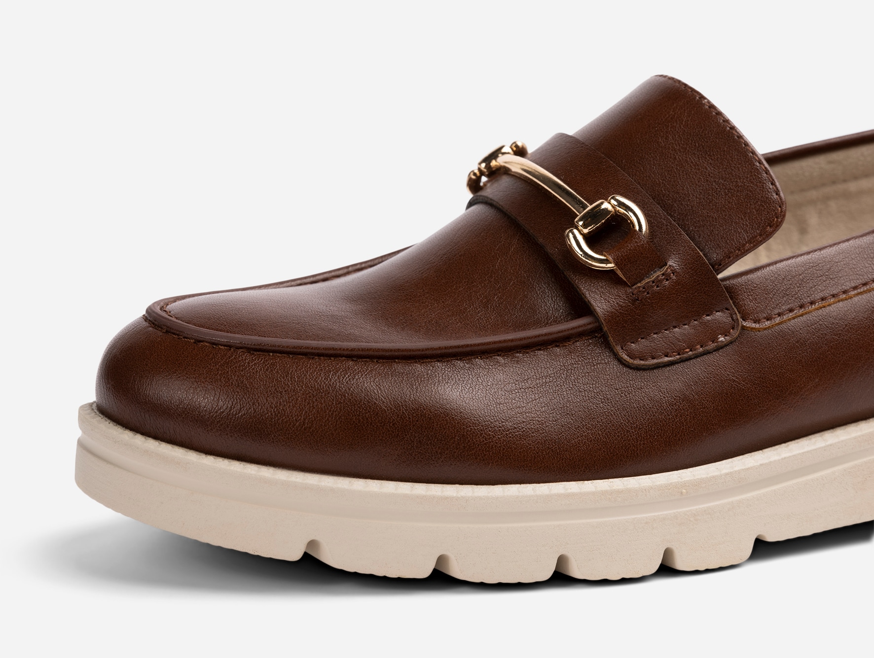 SO ALL, Loafer med spenne Brun