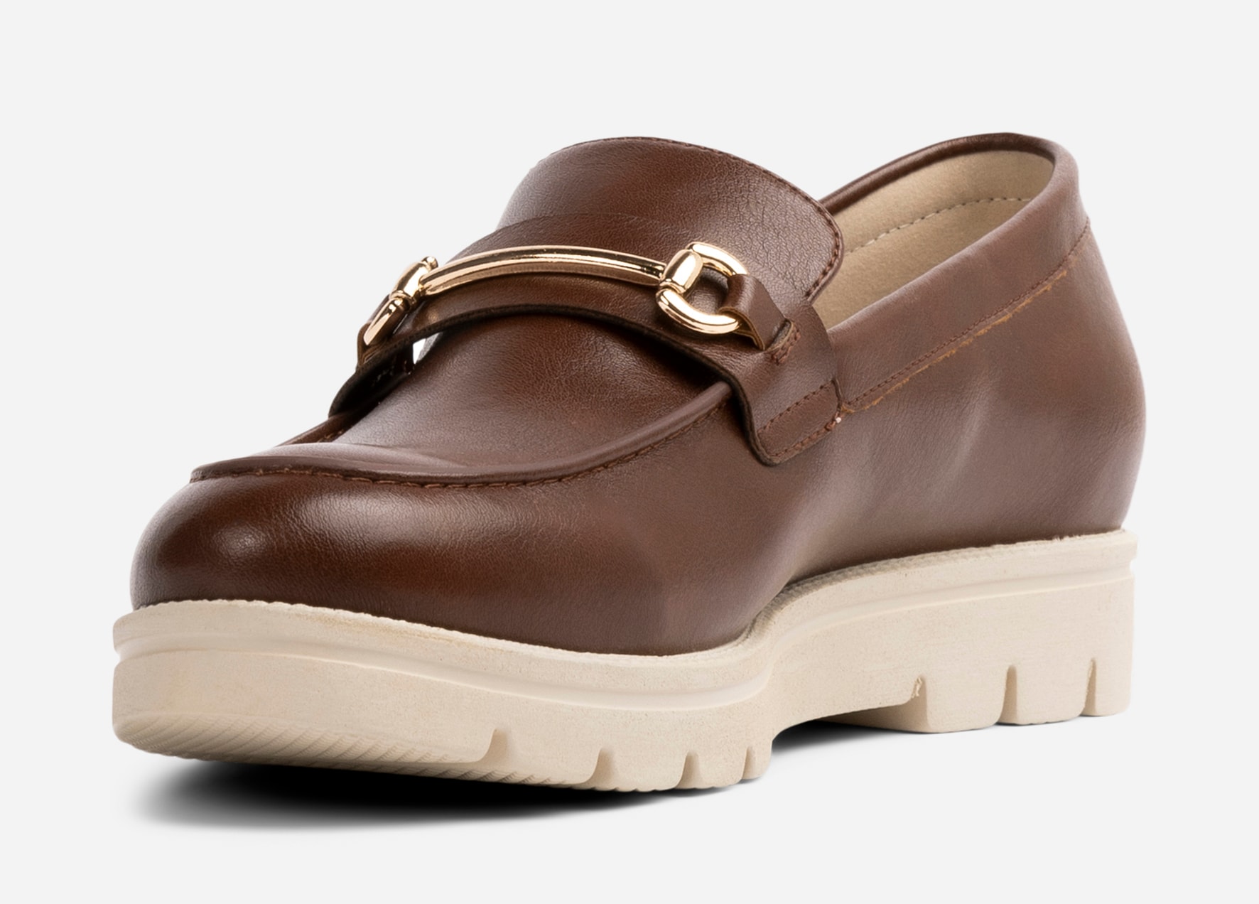 SO ALL, Loafer med spenne Brun