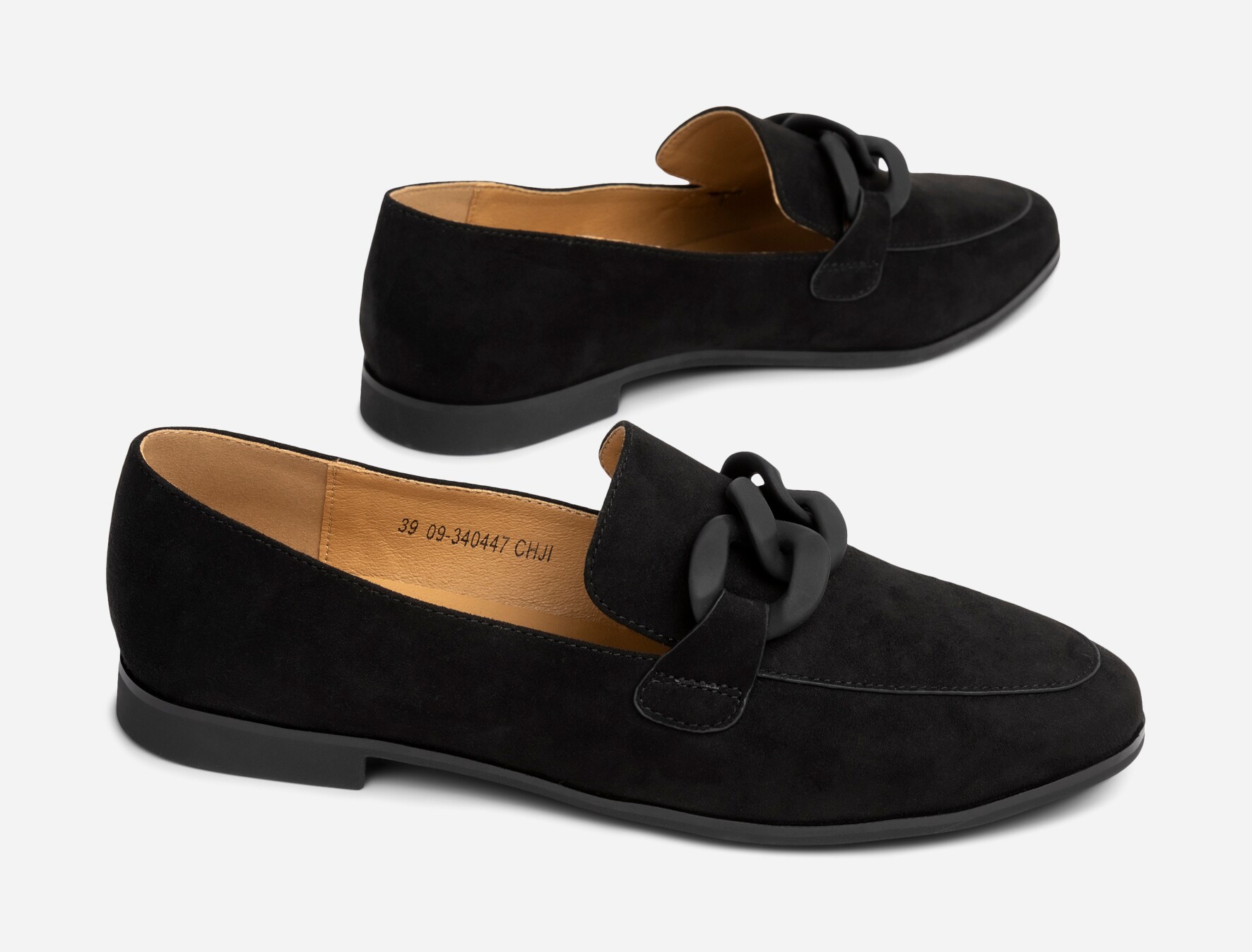 SO ALL, Loafer med spenne Sort